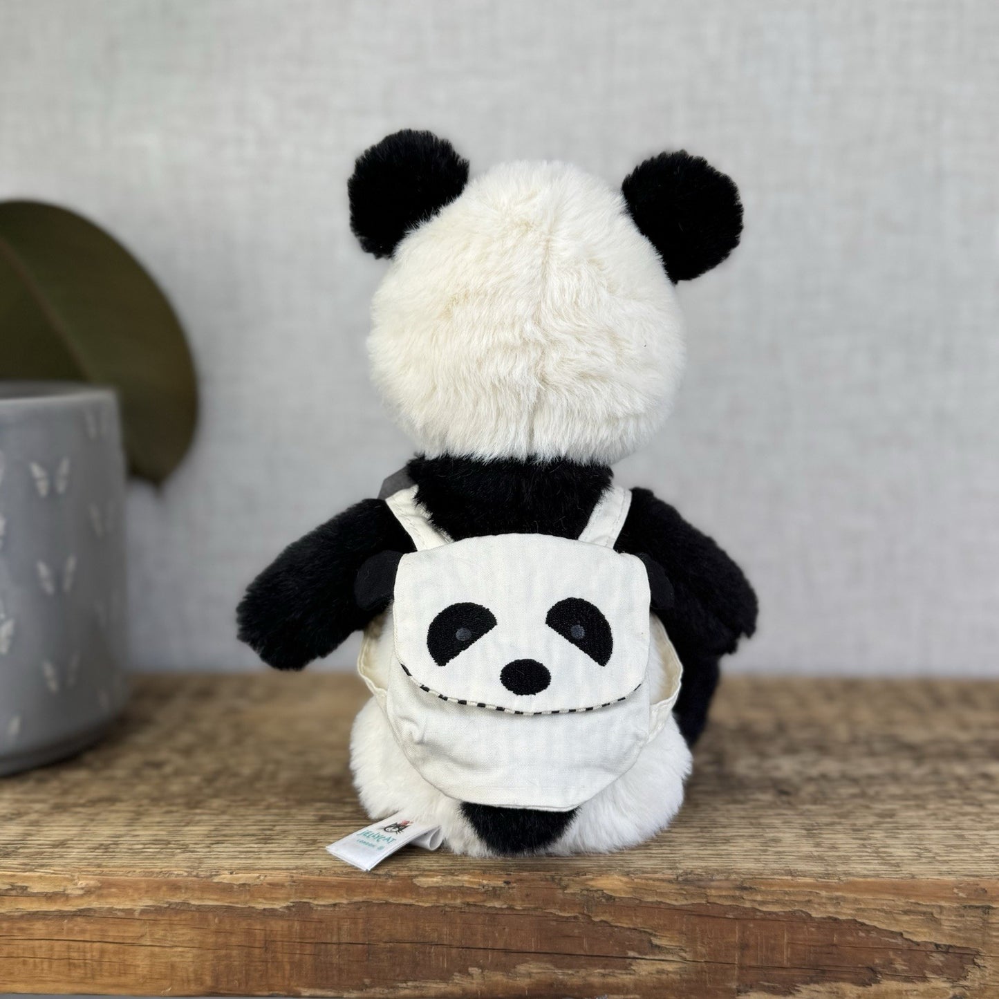 Jellycat Backpack Panda - Panda With Backpack - Small Fluffy Panda Plush 10”