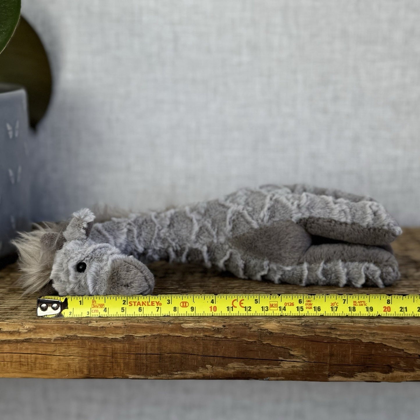Jellycat Little Joey Giraffe - Small Grey Standing Giraffe Beanie Plush NWOT 8"