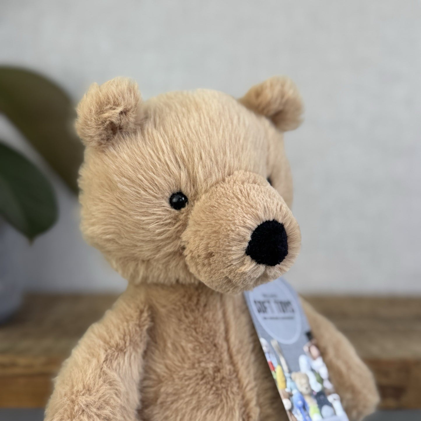 Jellycat Rufus Teddy Bear Plush Soft Toy - Small Fluffy Sitting Bear Beanie 10"