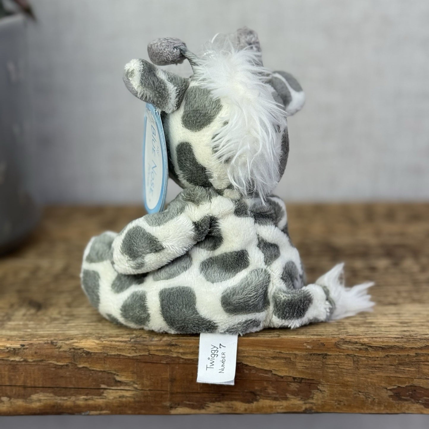 Blue Nose Friends Twiggy #7 - Mini Giraffe Beanie Plush Collecible With Tags 5"