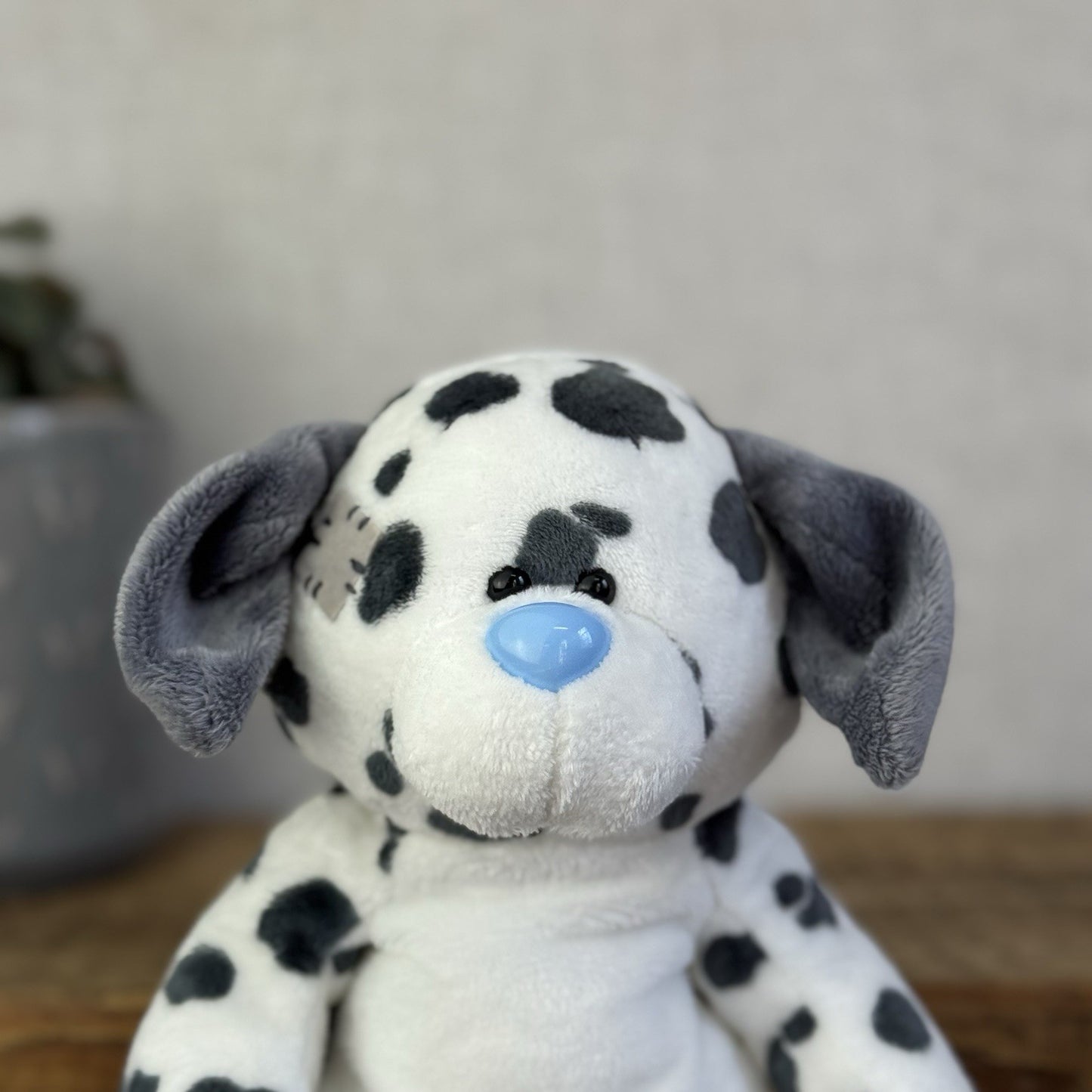Blue Nose Friends Floppy Friends Splodge - Beanbag Puppy Dog Grey/White 11"