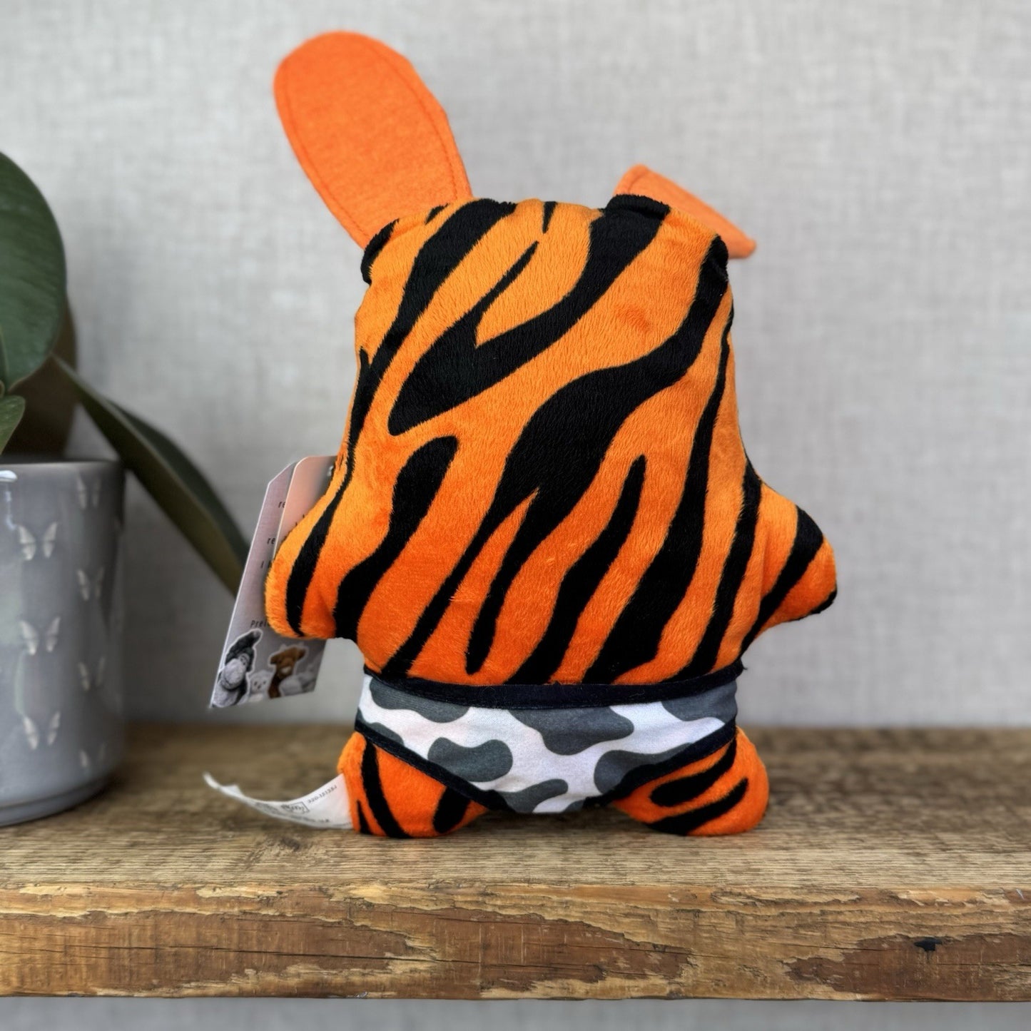 Fuggler Funny Ugly Monster Rabid Rabbit Tiger Print Fur Plush Soft Toy 9" (#2)