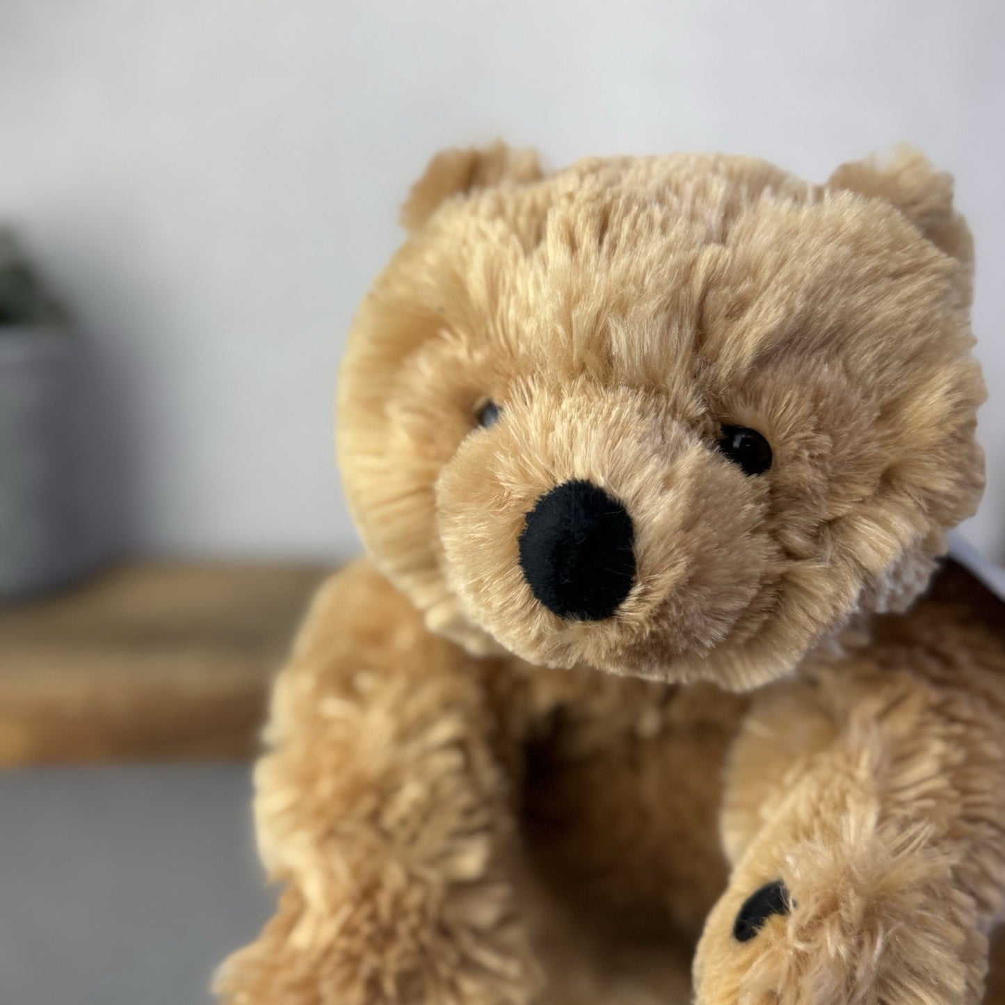 Barbara Bukowsk Vintage Floppy Bear - Golden Bear Beanie Large Rare Plush 15”