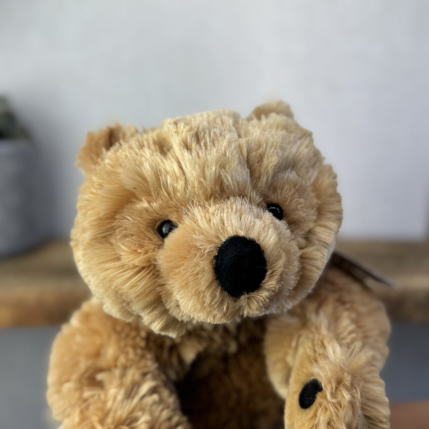 Barbara Bukowsk Vintage Floppy Bear - Golden Bear Beanie Large Rare Plush 15”