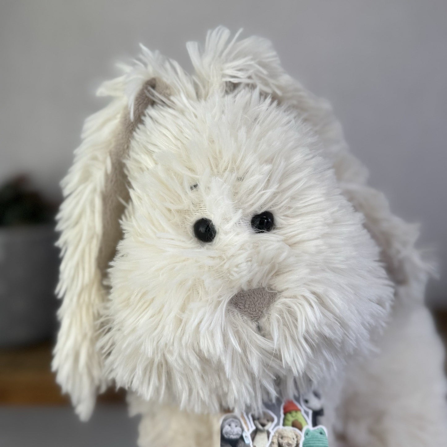 Jellycat Medium Truffles Bunny Rabbit - Large Cream Floppy Cushion Soft Vintage