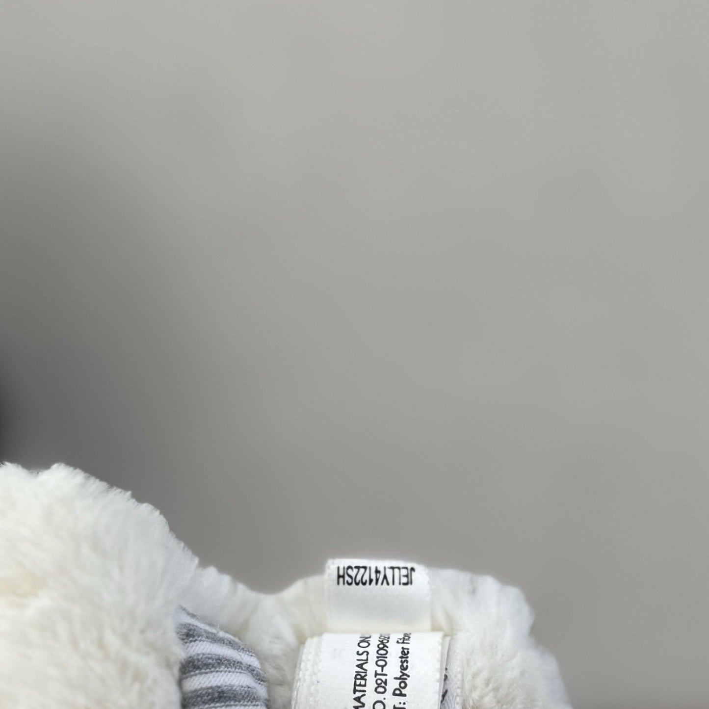Jellycat Little Star Soother - White Star And Grey Striped Neutral Comforter