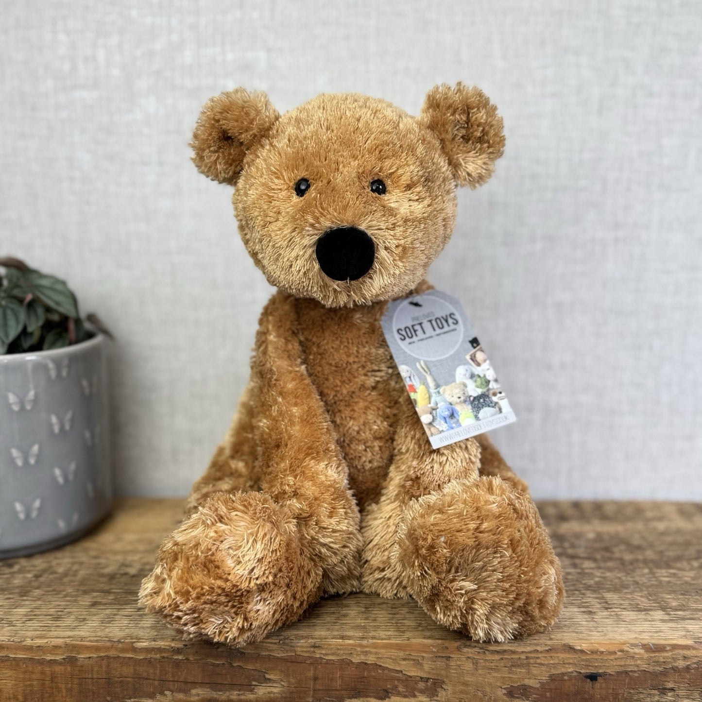 Jellycat Large Tumbler Bear - Large Scruffy Cute Bear Soft Toy Plush Vintage 16”