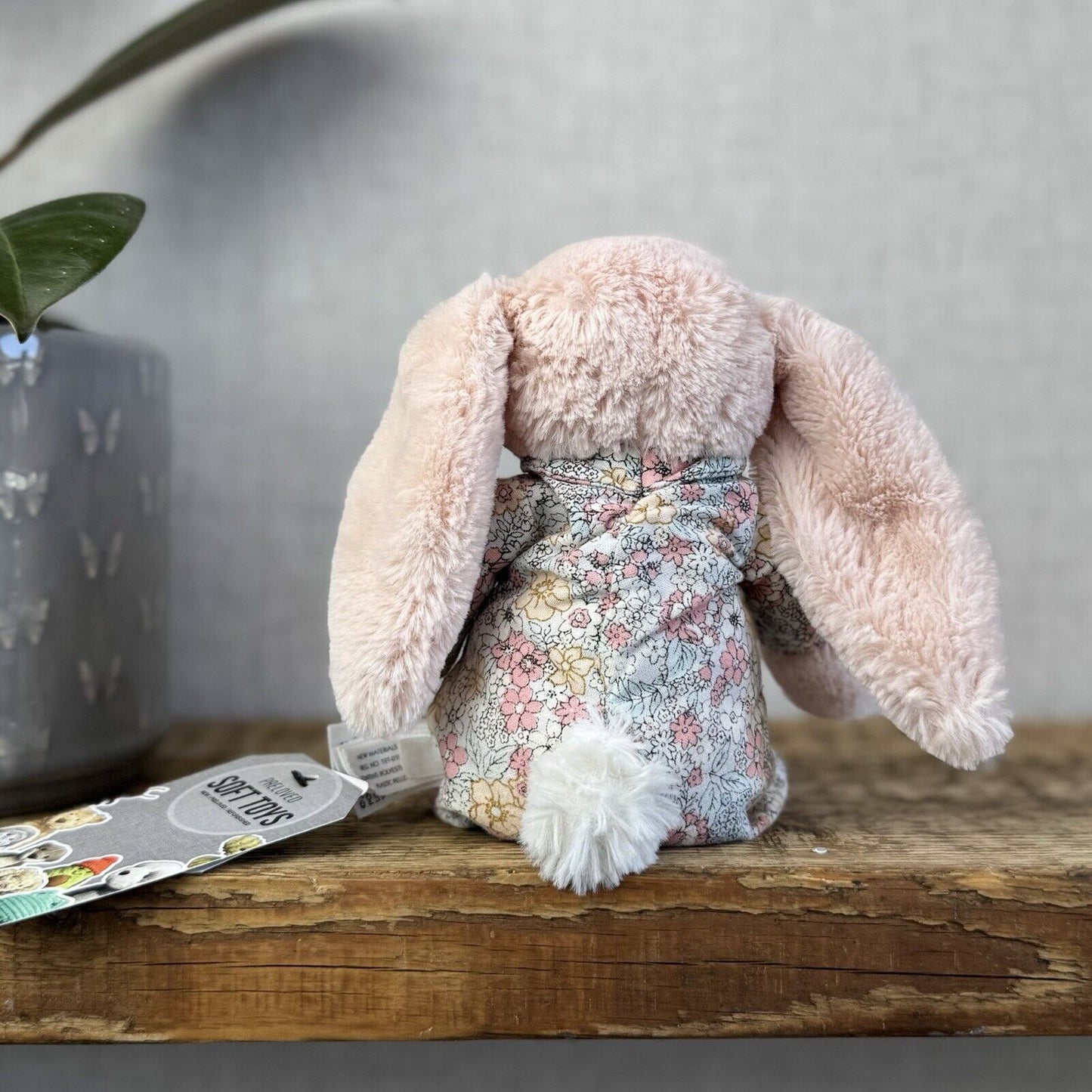 Jellycat Bedtime Blossom Bunny - Small Bunny In Pjamas - Pink Rabbit 8" (2)