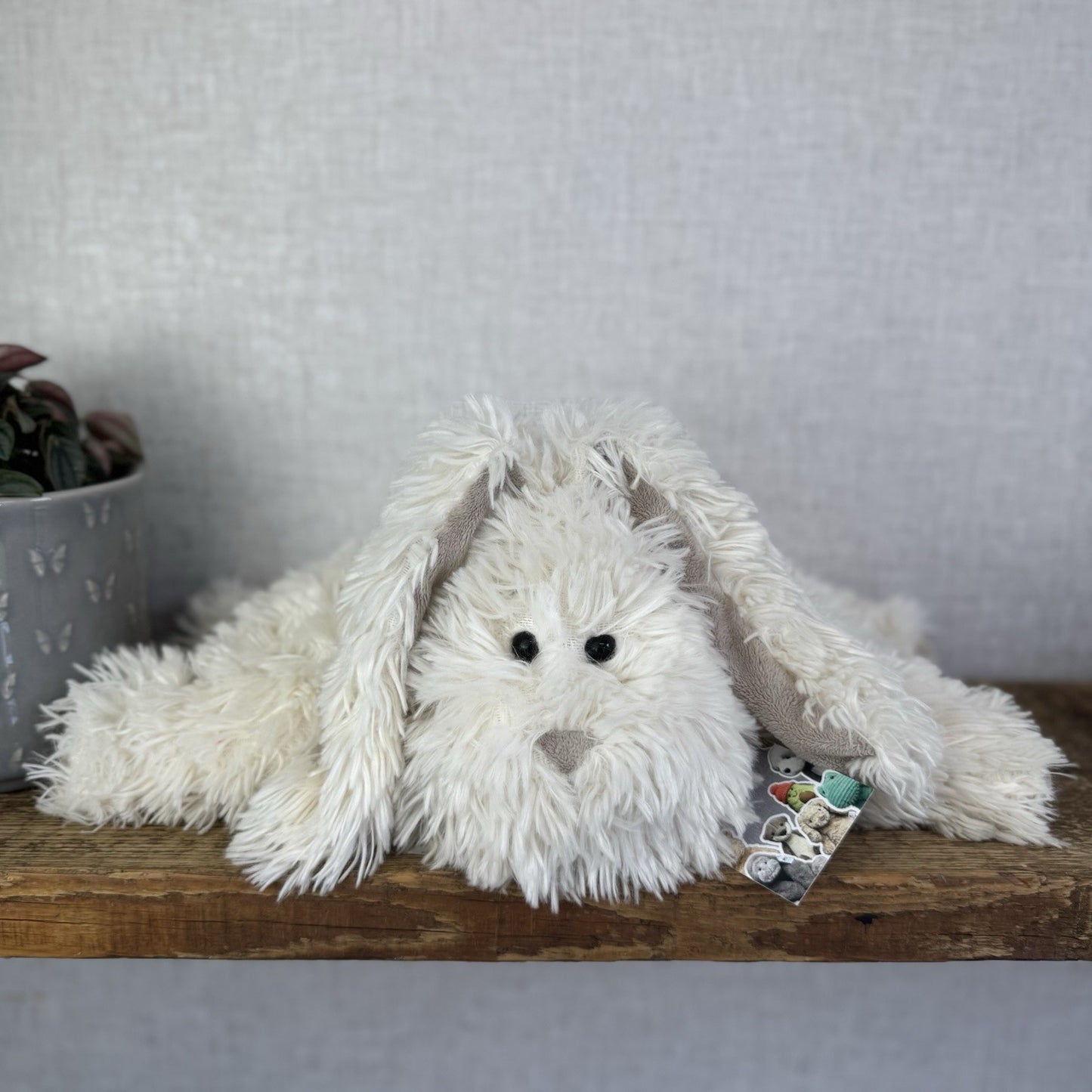 Jellycat Medium Truffles Bunny Rabbit - Large Cream Floppy Cushion Soft Vintage