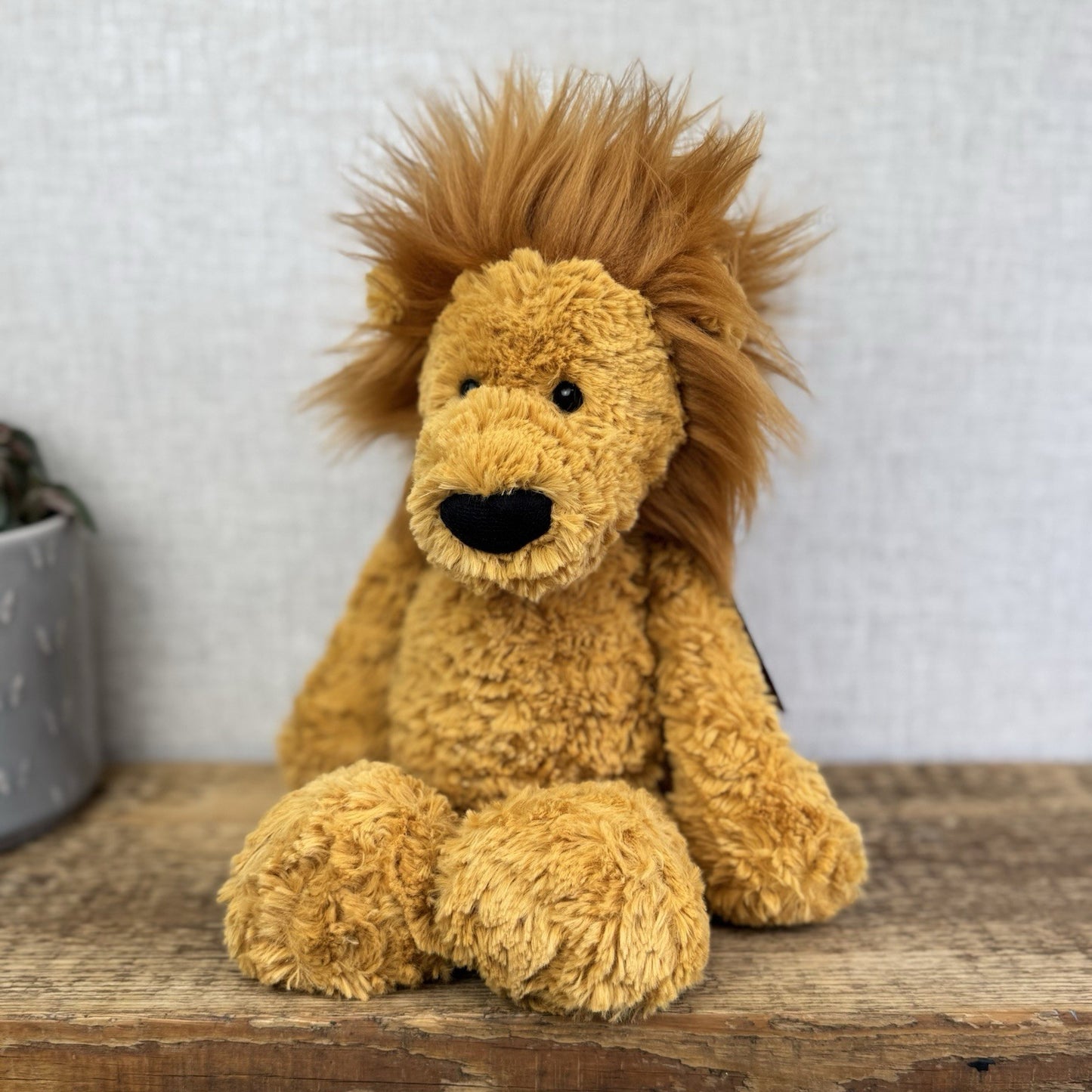 Jellycat Medium Mumble Lion - Rare Sguiggle Lion Soft Toy Beanie Plush 14"