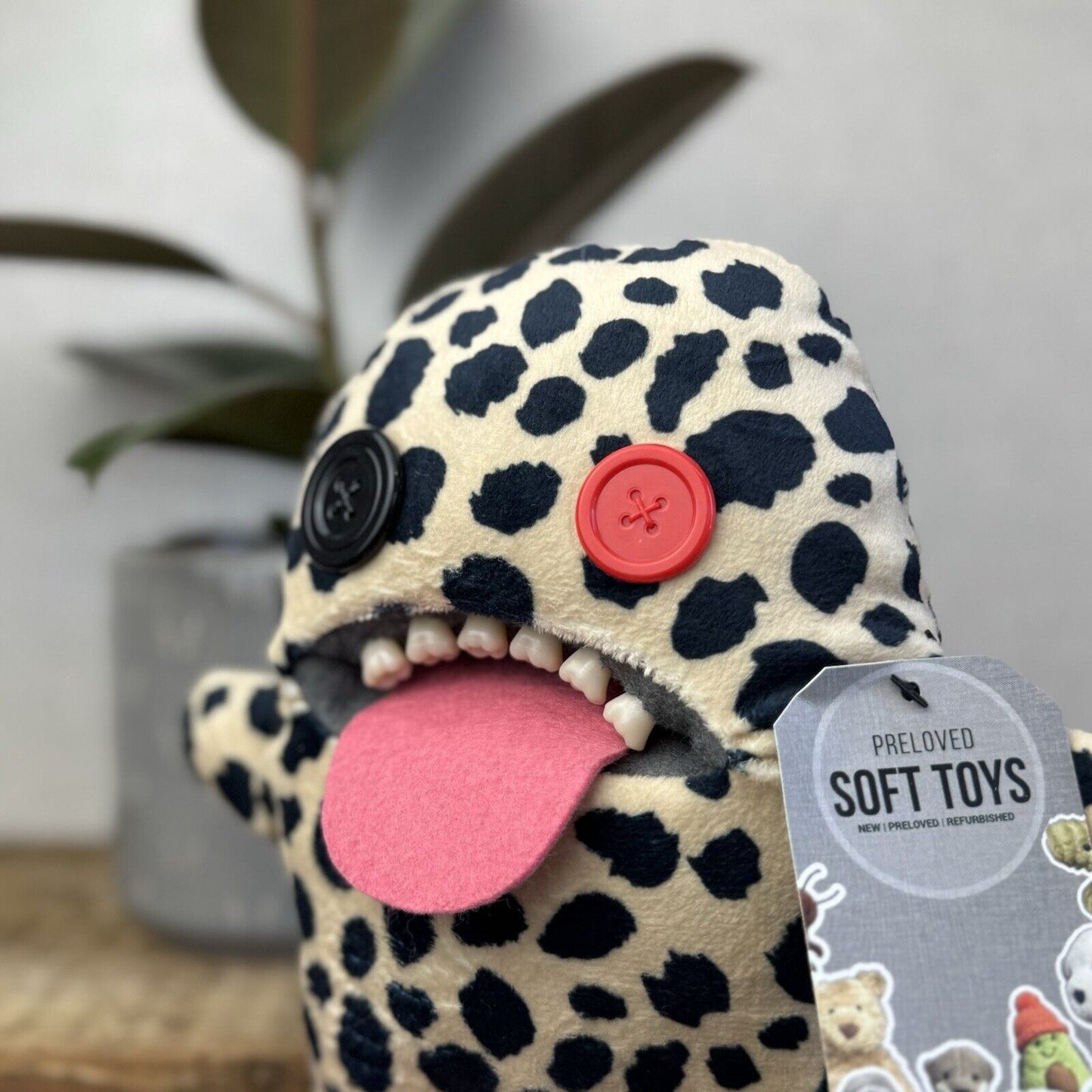 Fuggler Odd Ooga Boogah - Leopard Print Fuggler Soft Plush Toy 8"