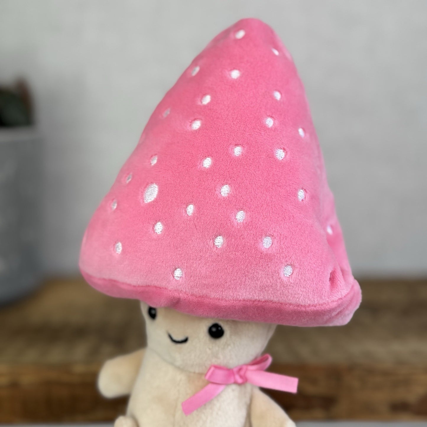 Jellycat Fun Guy Pattie - Pink Toadstool Amuseable Mushroom Soft Toy Small NWOT
