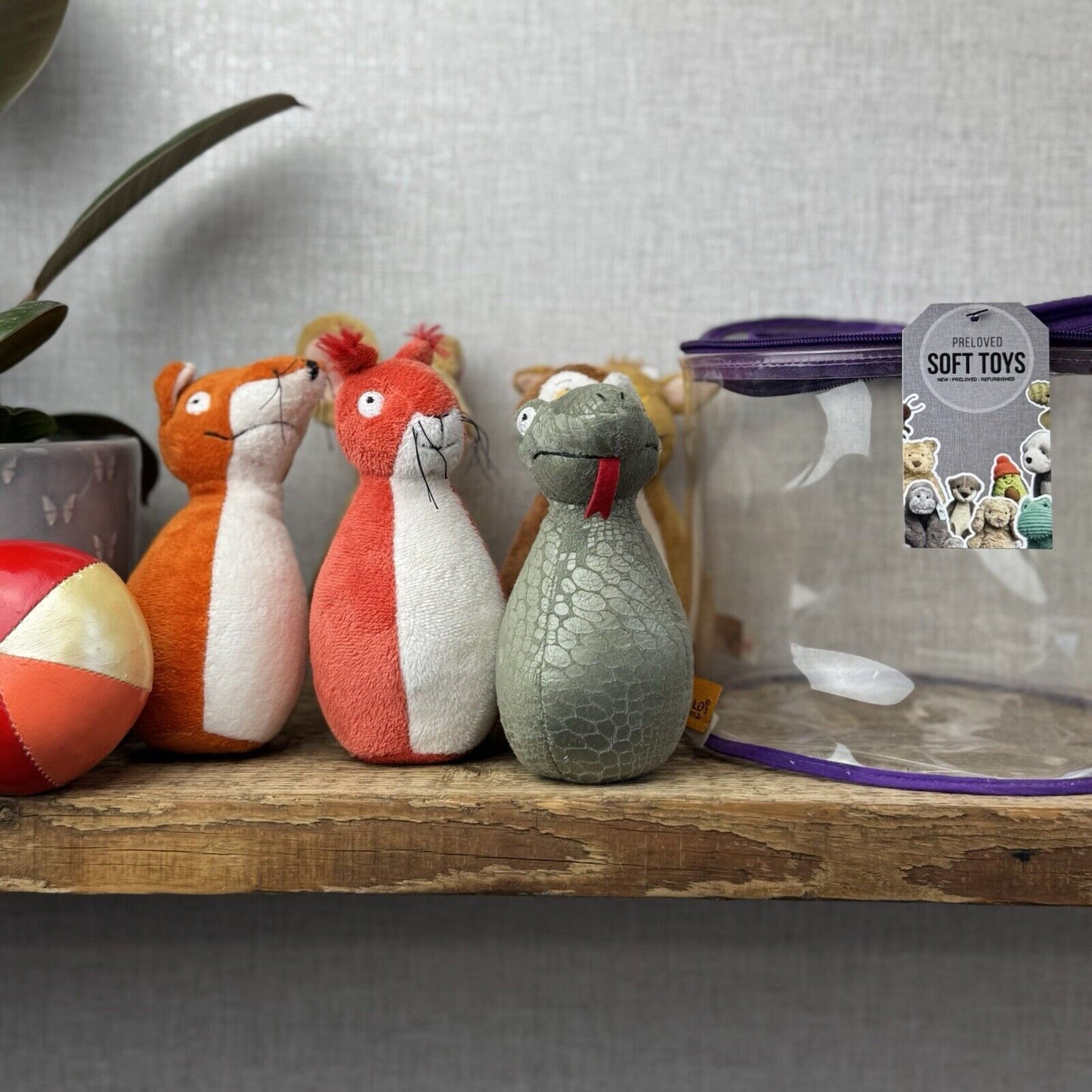 Gruffalo's Child Plush Skittle Set Bowling Soft Toy by Aurora The Gruffalo Gift