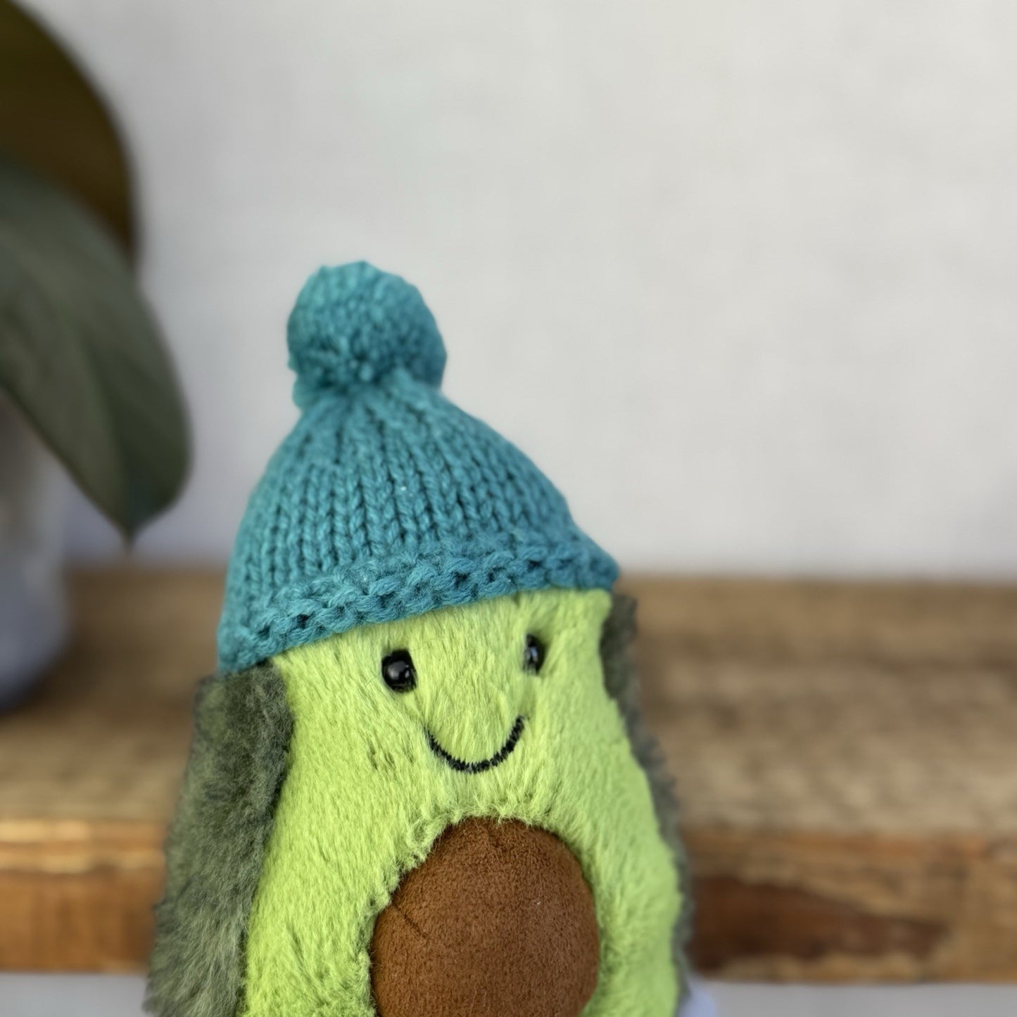 Jellycat Amuseable Cozi Avocado With Hat Plush Soft Toy - Teal Cozi Avacado