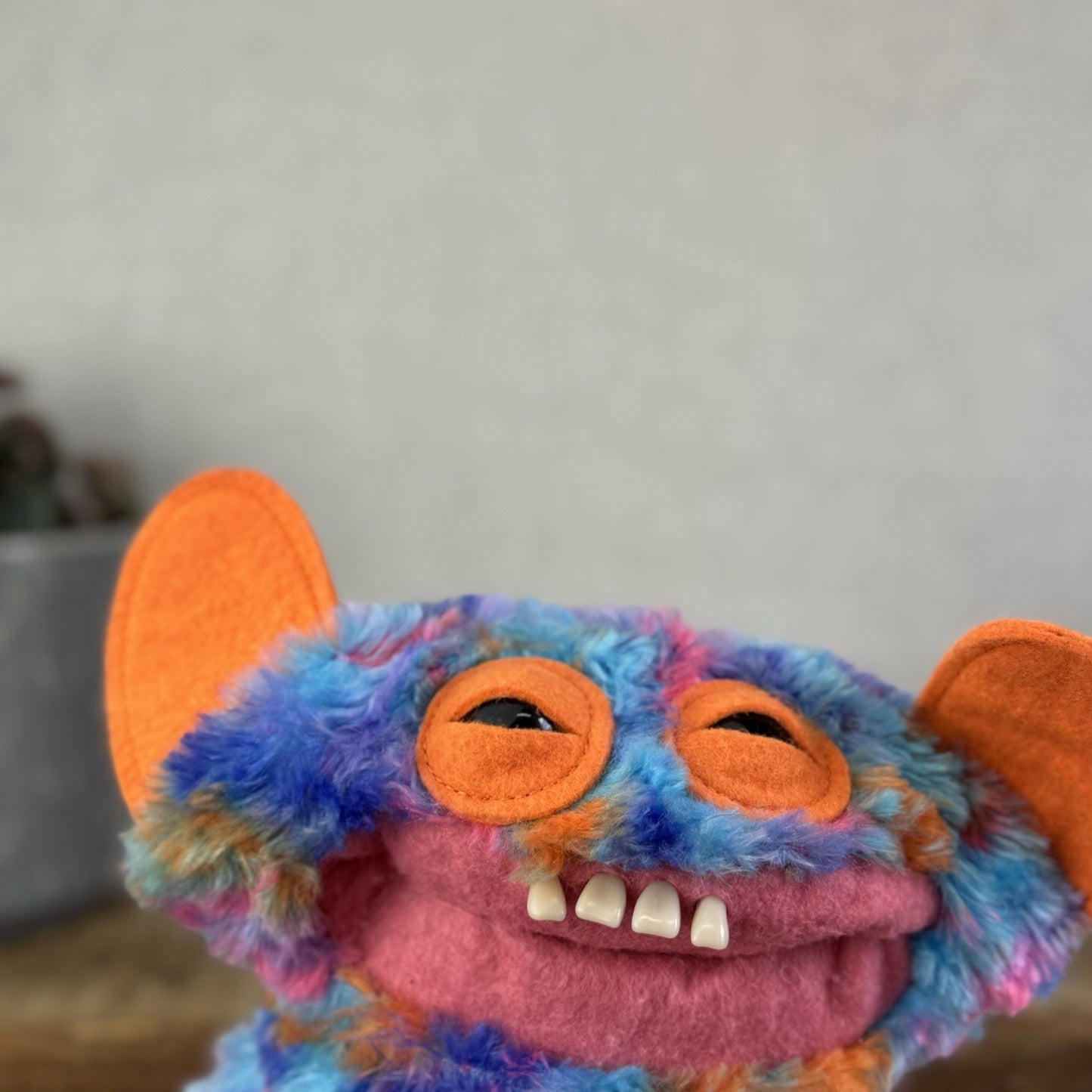 Fuggler Chaos Crew - Fluffy Mixed Blue/Orange Pink Funny Ugly monster Plush