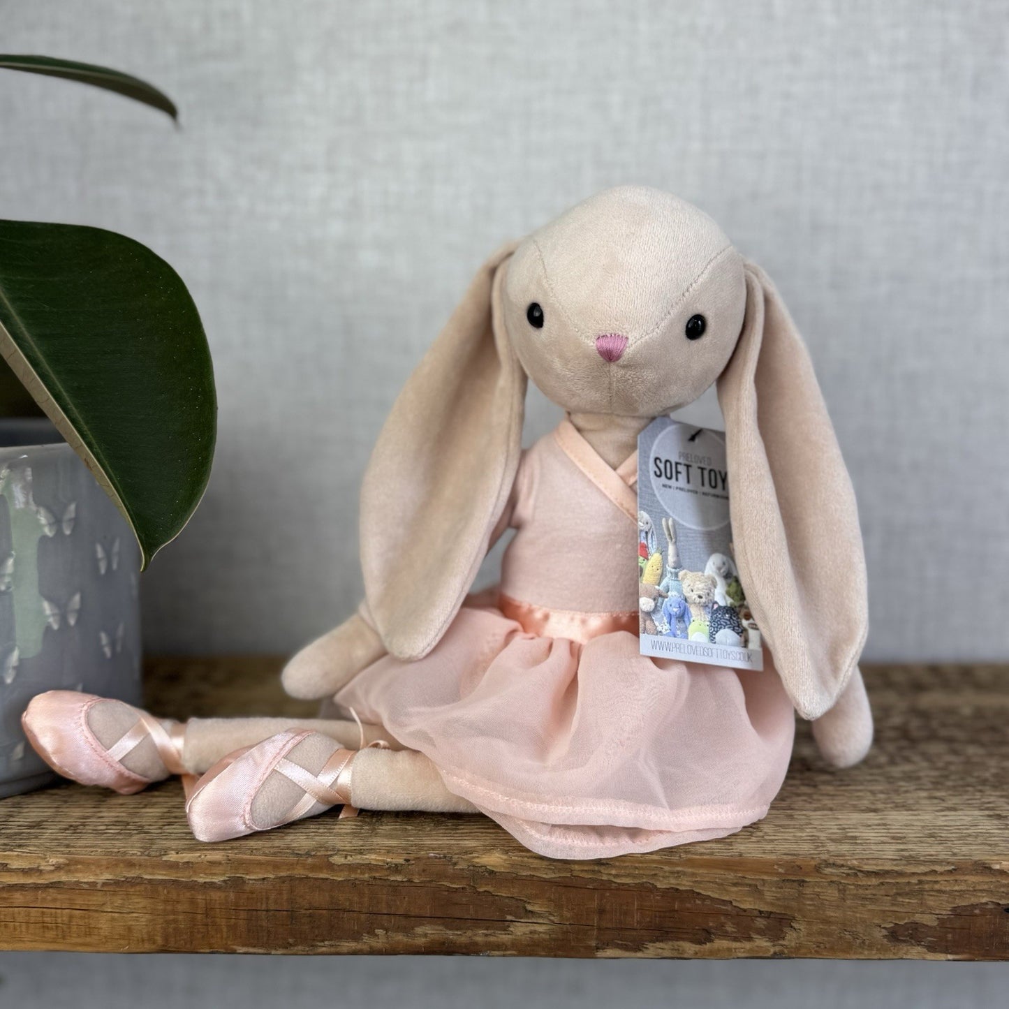 Jellycat Lila Ballerina Bunny - Velour Bunny Tutu Ballet Soft Toy Retired Medium