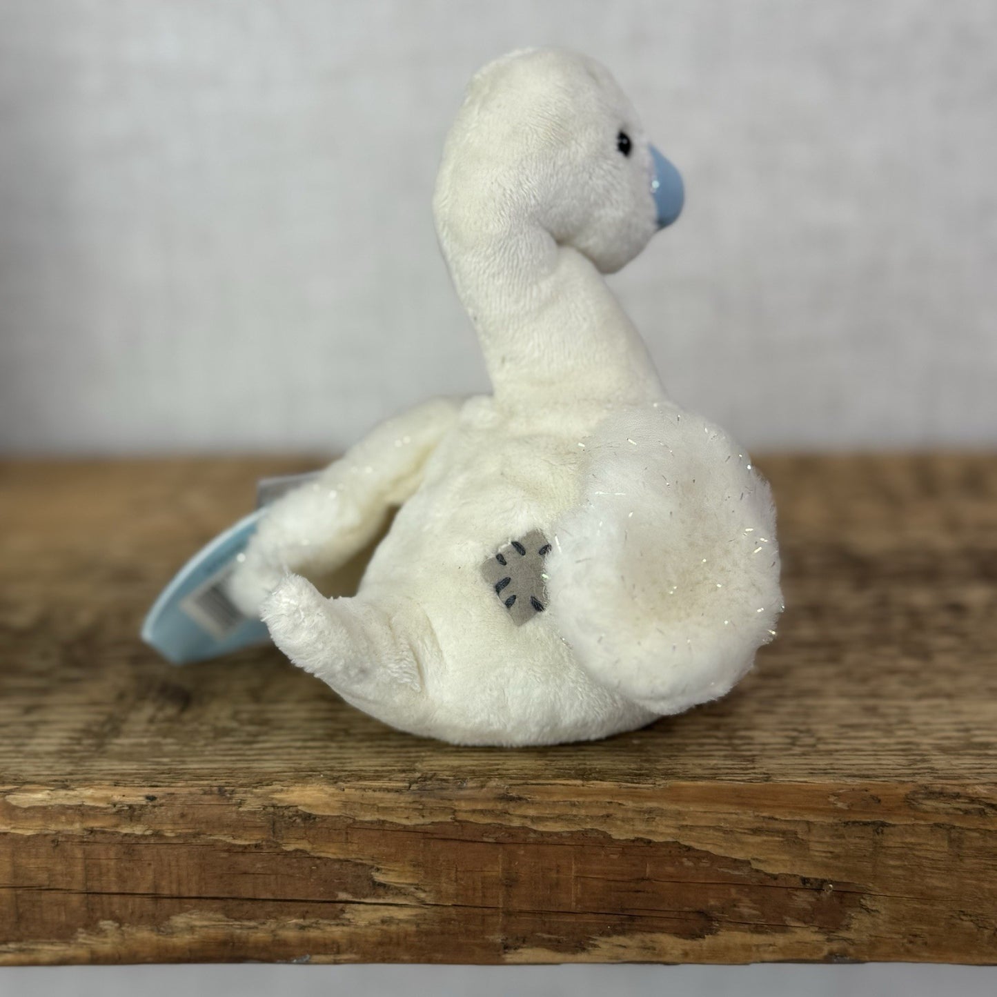 Blue Nose Friends Ripple Swan #92 - Small White/Pink Swan Plush Soft Toy Mini