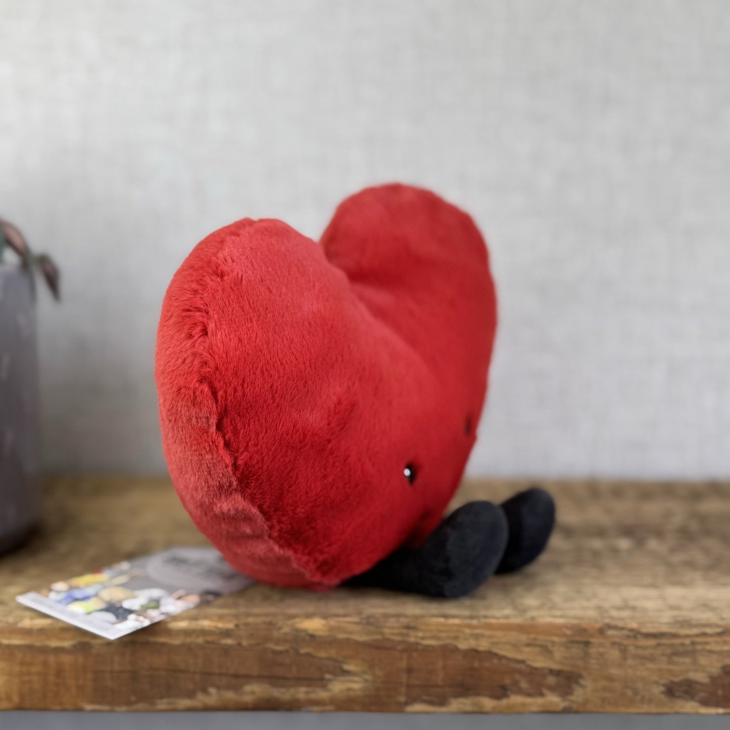 Jellycat Amuseable Red Heart - Larger Heart Beanie Plush Valentine 8"