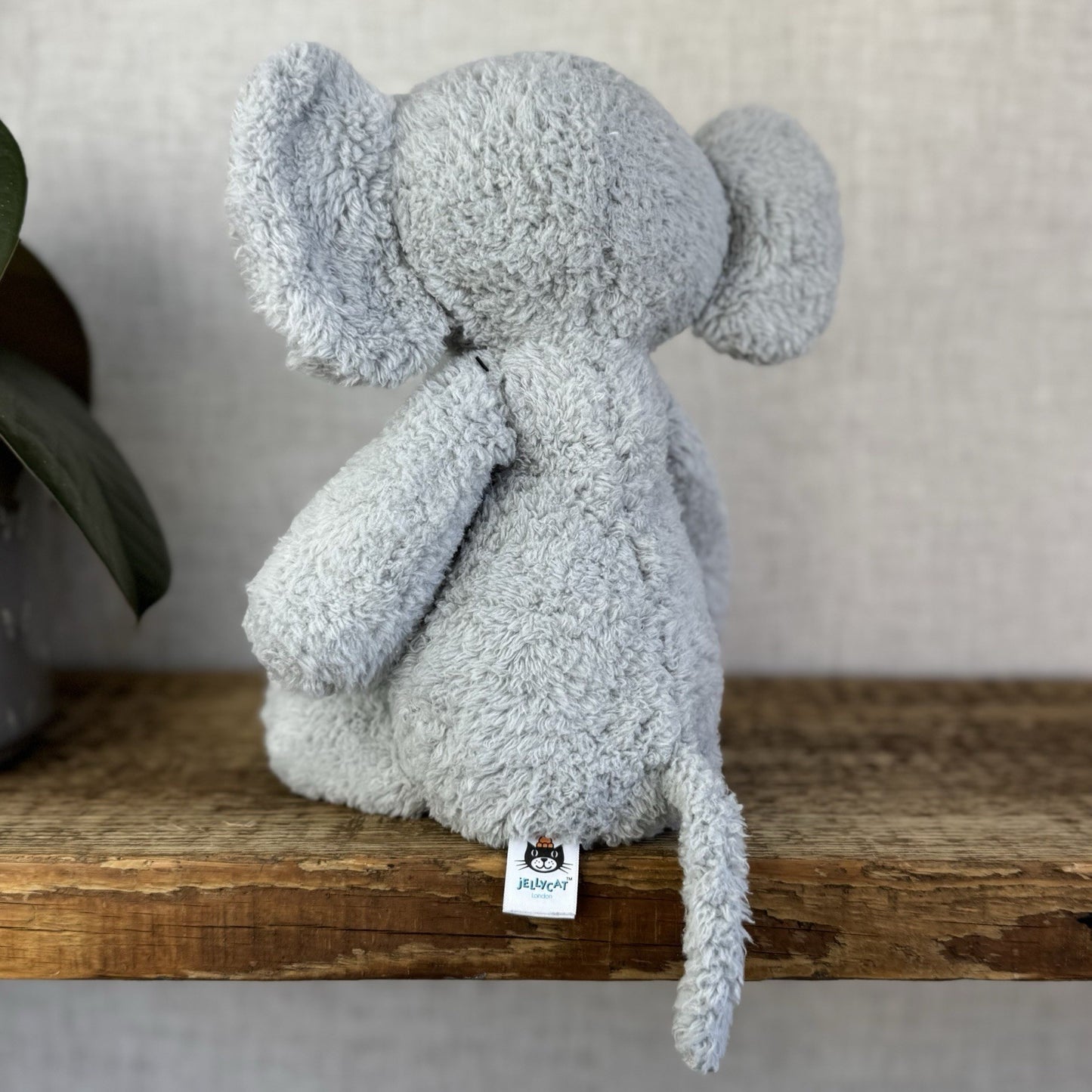 Jellycat Medium Nugget Elephant - Medium Nugget Elephant Grey Soft Toy 12"