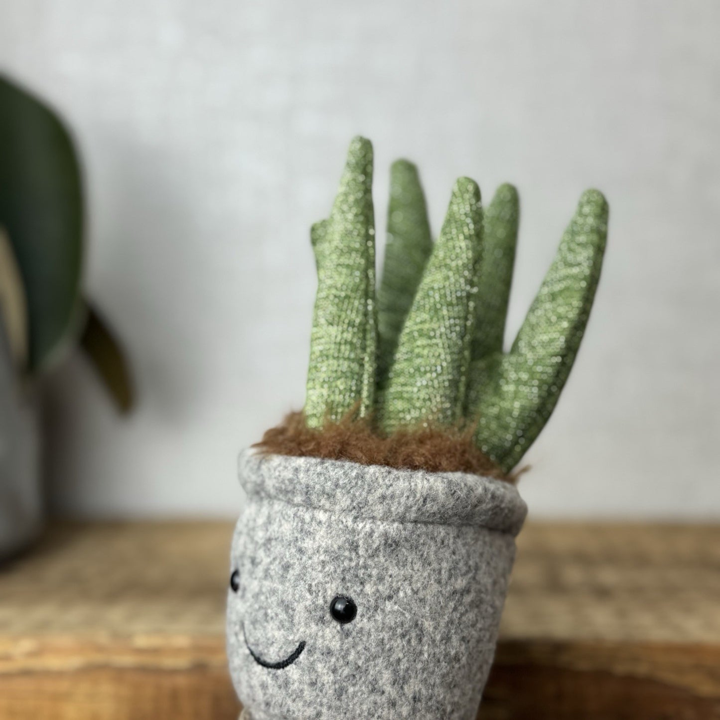 Jellycat Silly Succulent Aloe - Aloe Plant Soft Toy Amuseable Beanie Small 6”