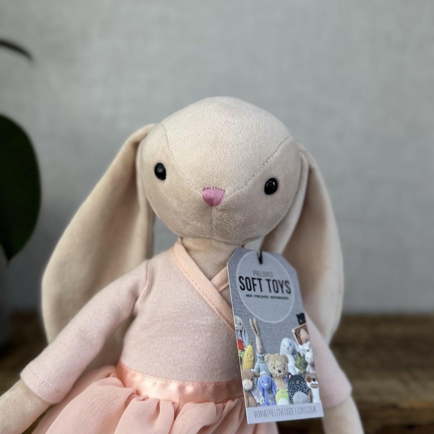 Jellycat Lila Ballerina Bunny - Velour Bunny Tutu Ballet Soft Toy Retired Medium