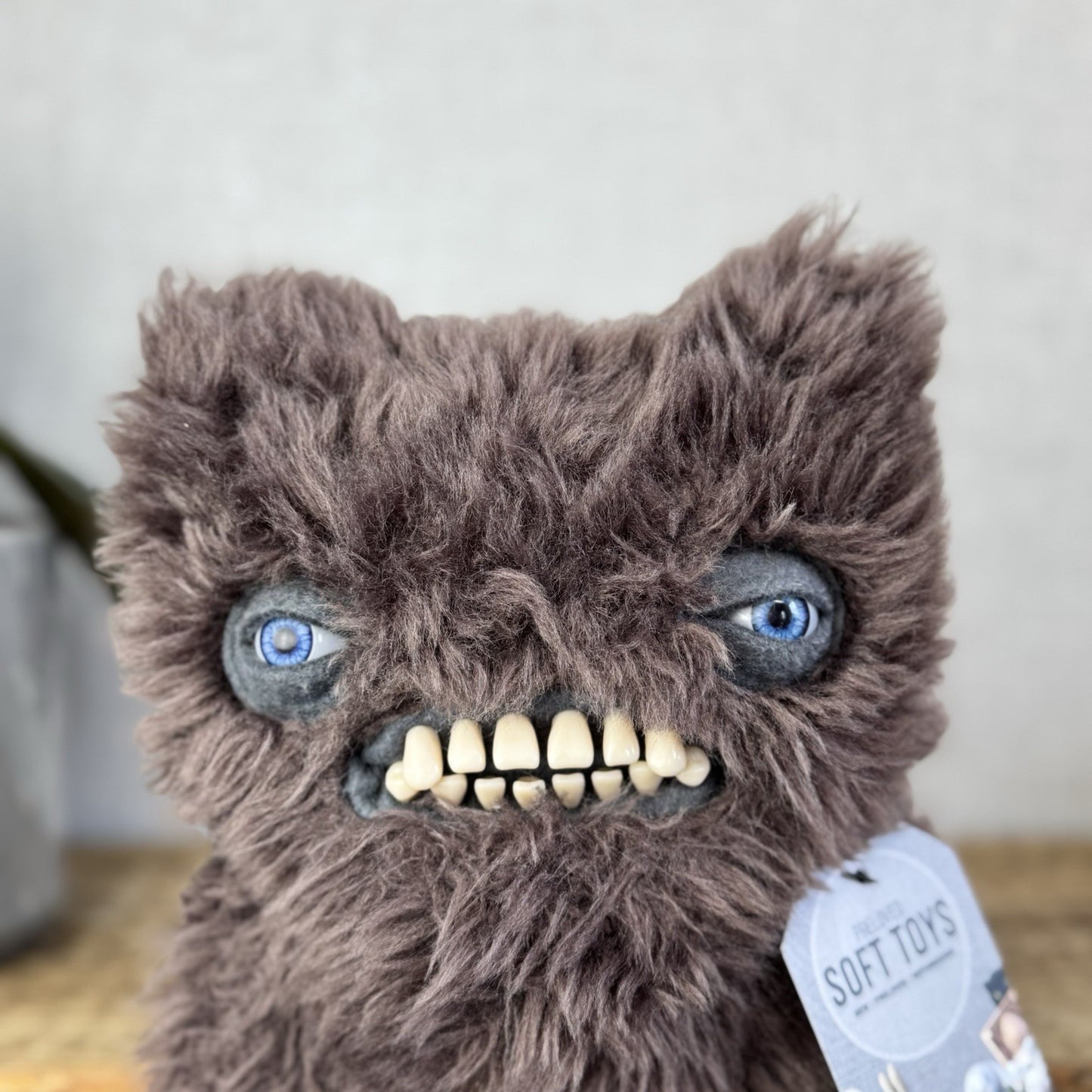 Fuggler Brown Munch Munch Rare - Brown Super Fluffy Fuggler With Red Eyes Cute