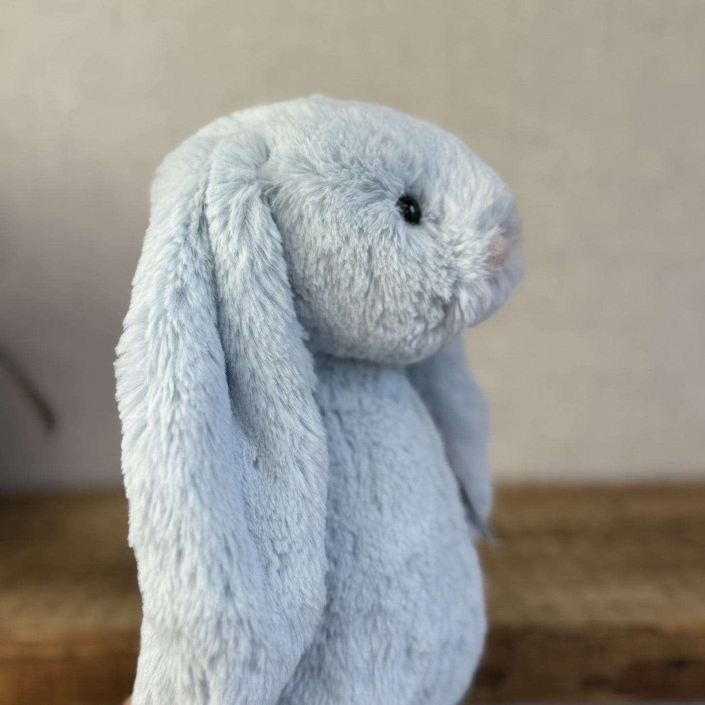 Jellycat Medium Bashful Blue Bunny - Baby Blue Bunny Rabbit Beanie Medium 12"