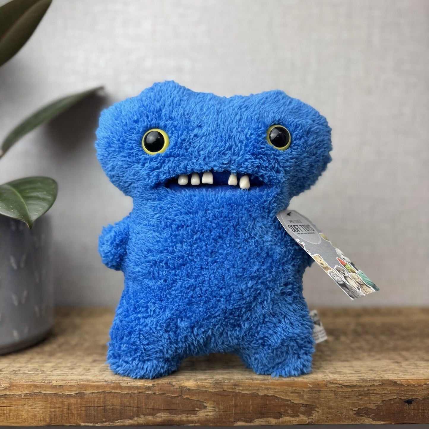 Fuggler Gaptooth McGoo Blue Soft Fluffy Fuggler Snuggler Tooth Funny Ugly (2)