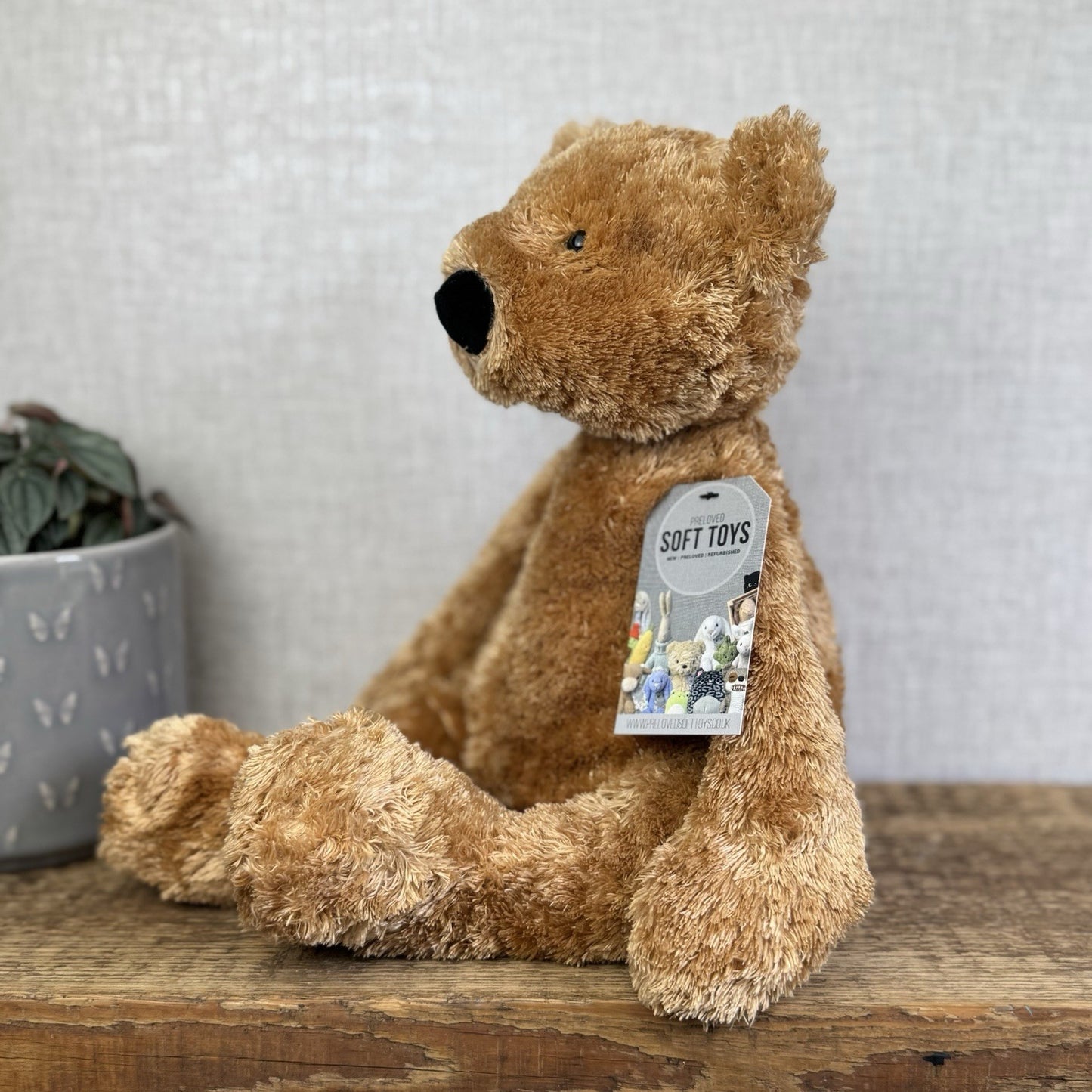 Jellycat Large Tumbler Bear - Large Scruffy Cute Bear Soft Toy Plush Vintage 16”