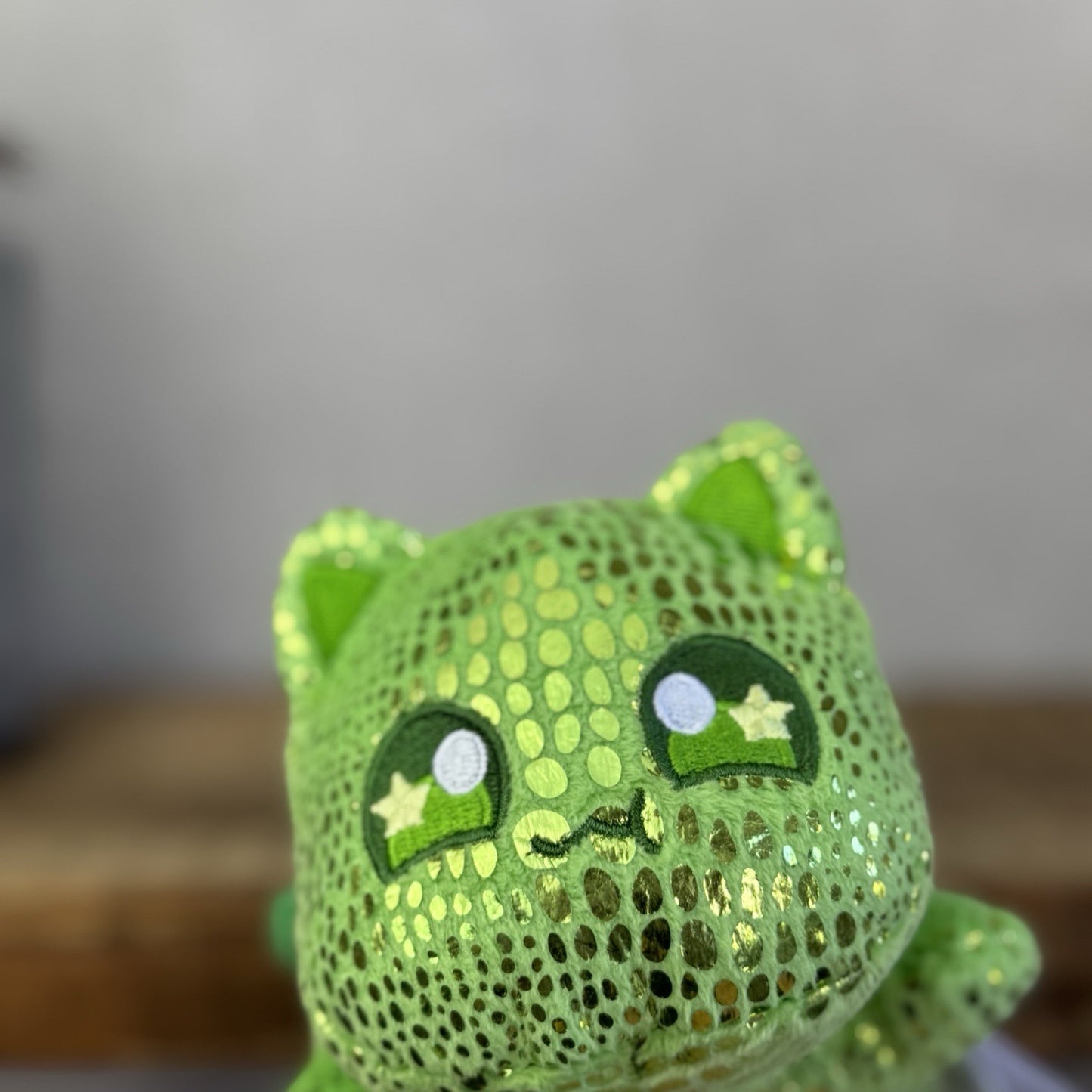 Aphmau MeeMeows - Turtle Plush Green Sparkly Sea Cat Collectible 5"