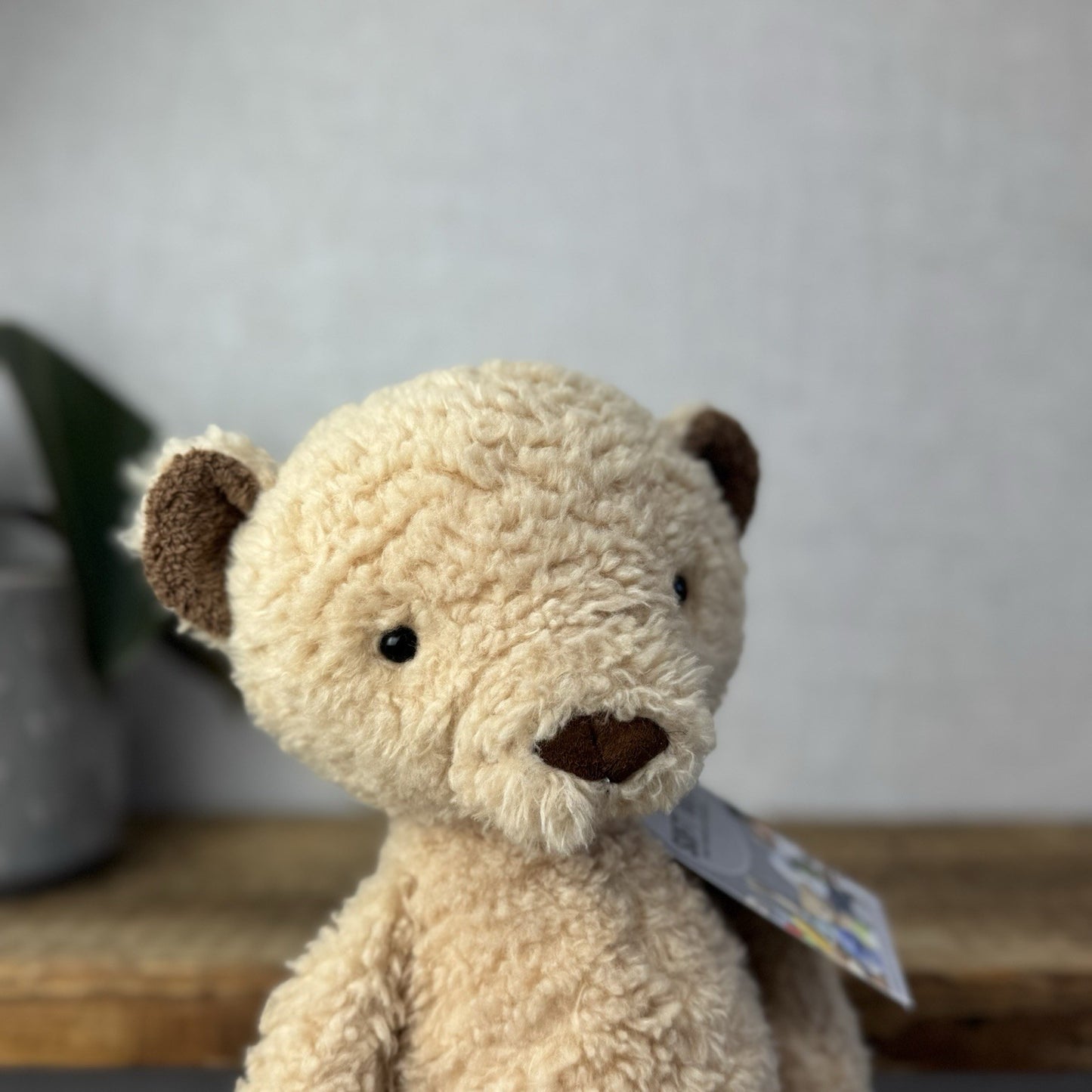 Jellycat Medium Vintage Bear - Vintage Light Brown Bear Beanie Soft Toy 12” Rare