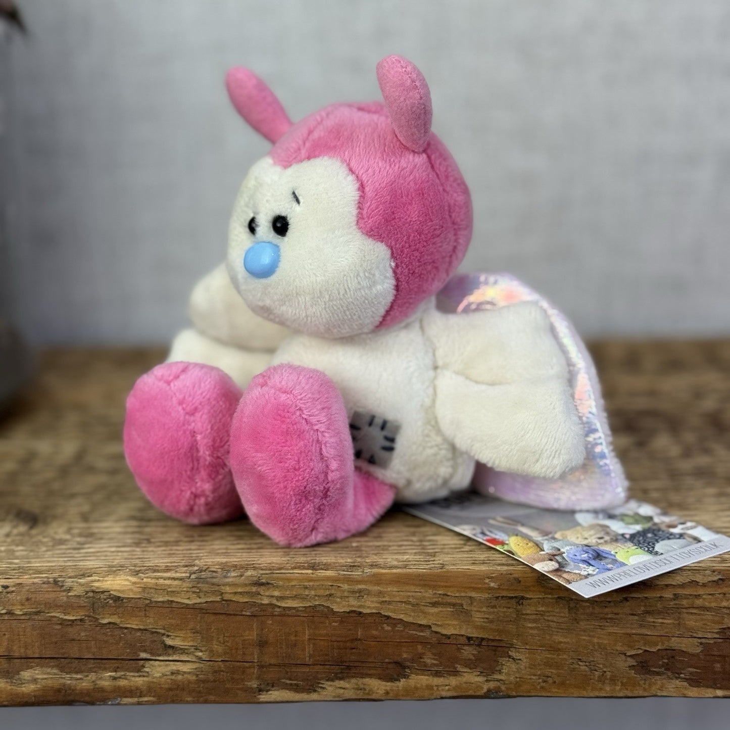 Blue Nose Friends Sasha MilkMoth #142 Limited Edition Pink Friend Beanie 5" NWOT