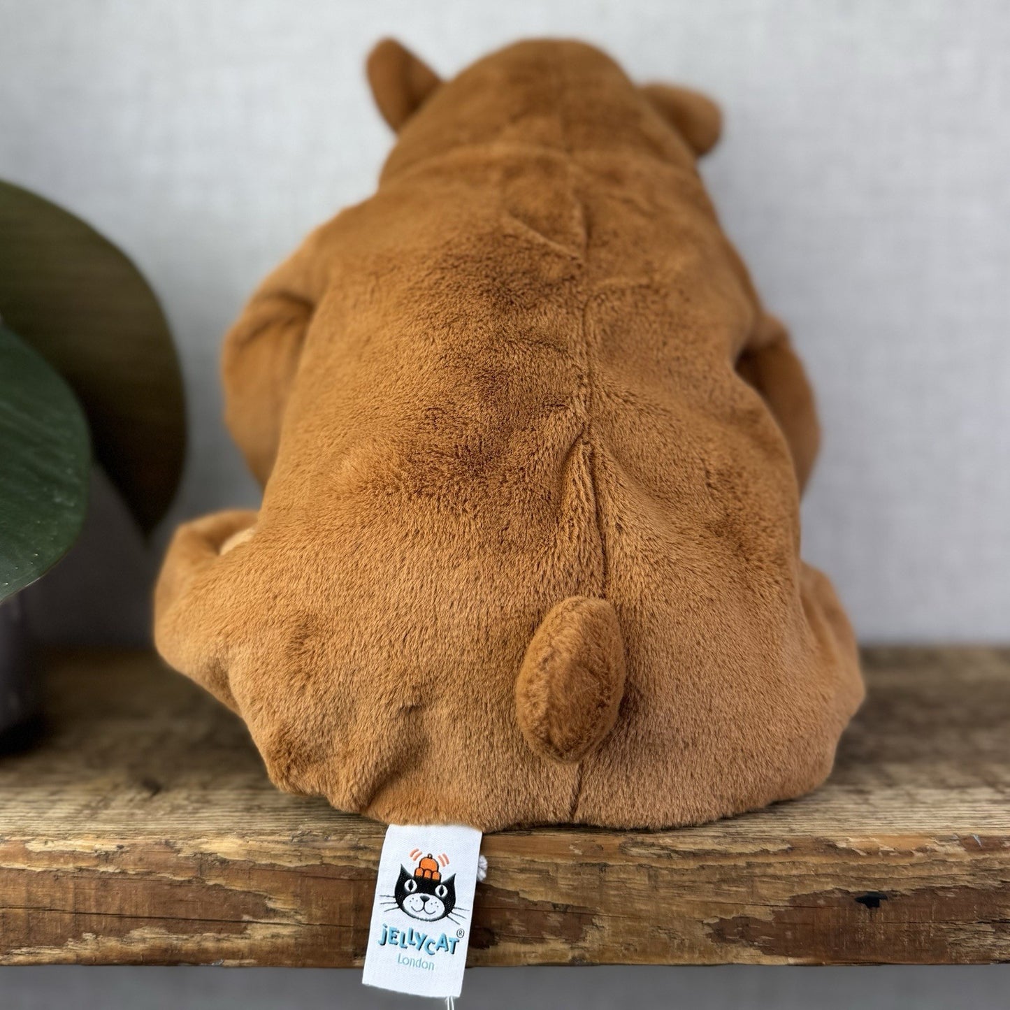 Jellycat Rumpletum Bear - Brown Suede Bear Soft Toy Beanie Retired Medium 14"