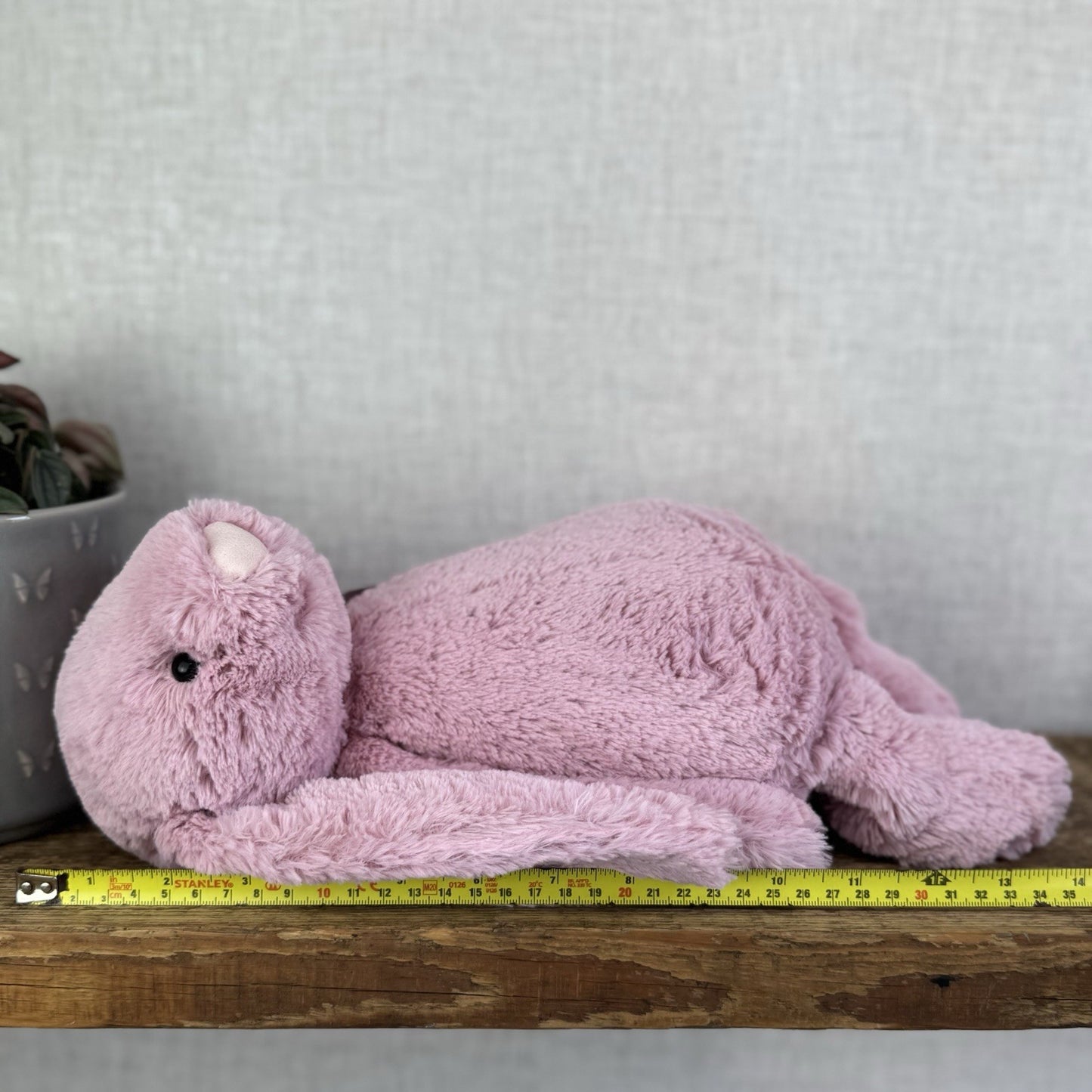 Jellycat Large Bashful Tulip Bunny Rabbit - Large Pink Rabbit Beanie Plush 16"