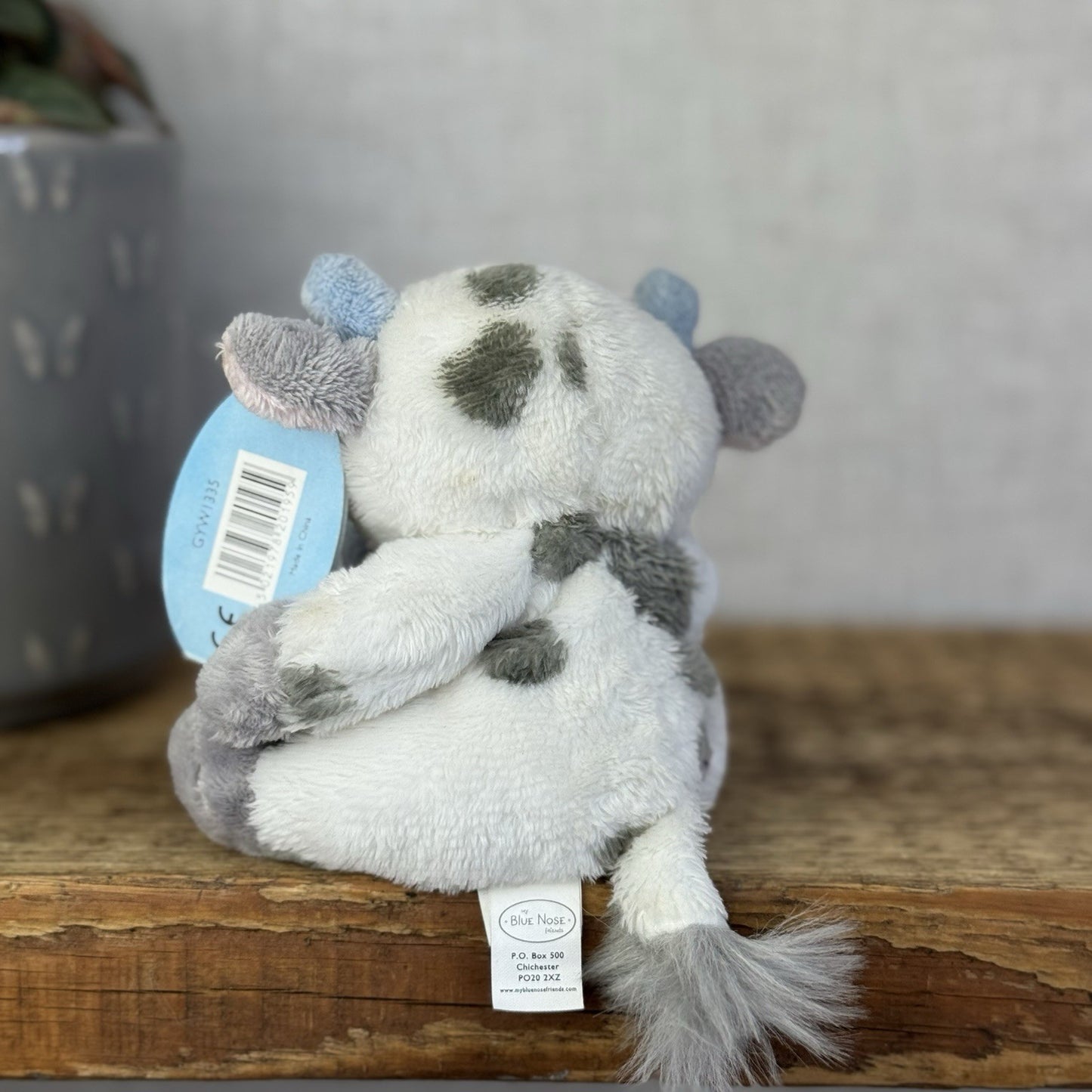Blue Nose Friends Milkshake The Cow - Mini Cow Soft Toy Beanie Retired 5”