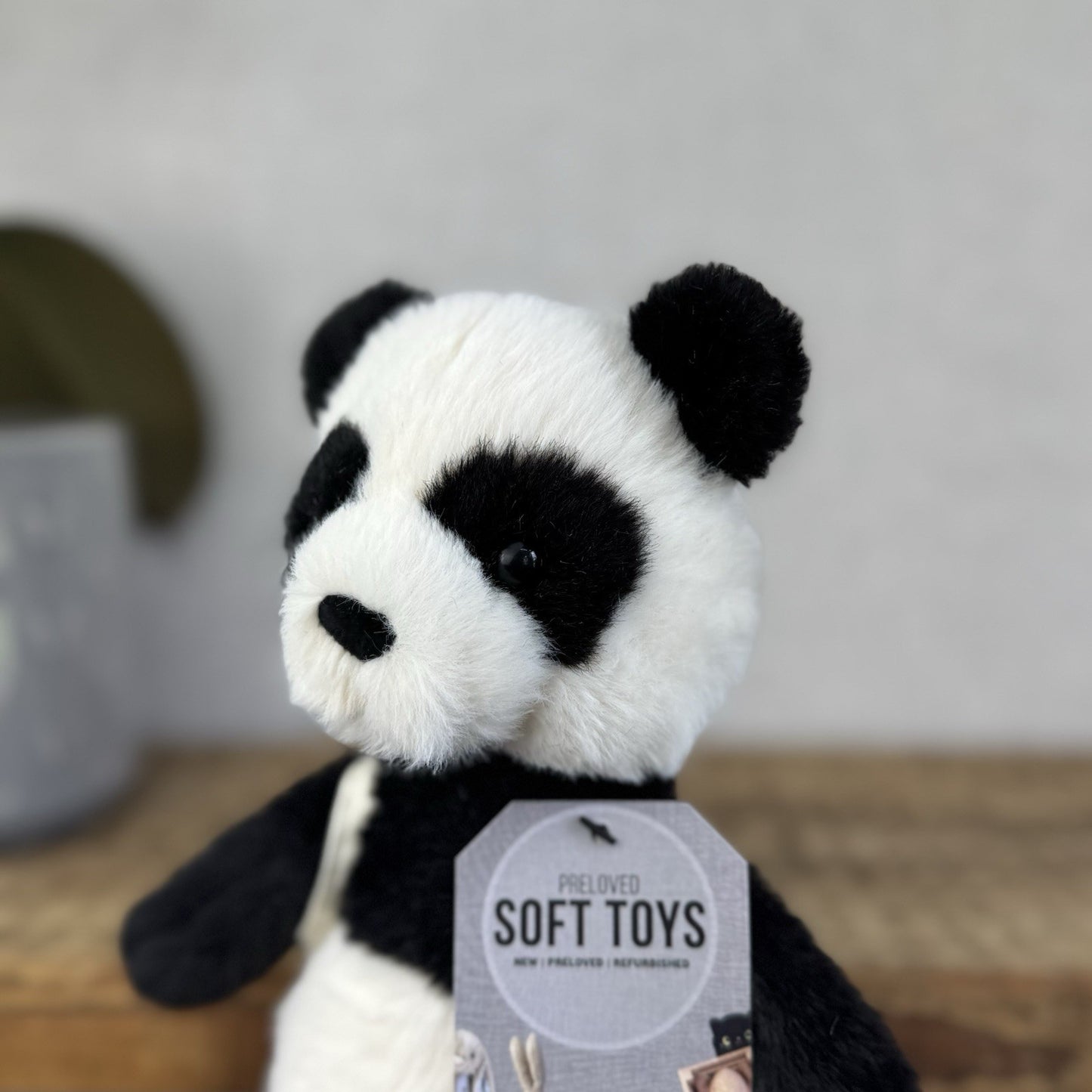Jellycat Backpack Panda - Panda With Backpack - Small Fluffy Panda Plush 10”