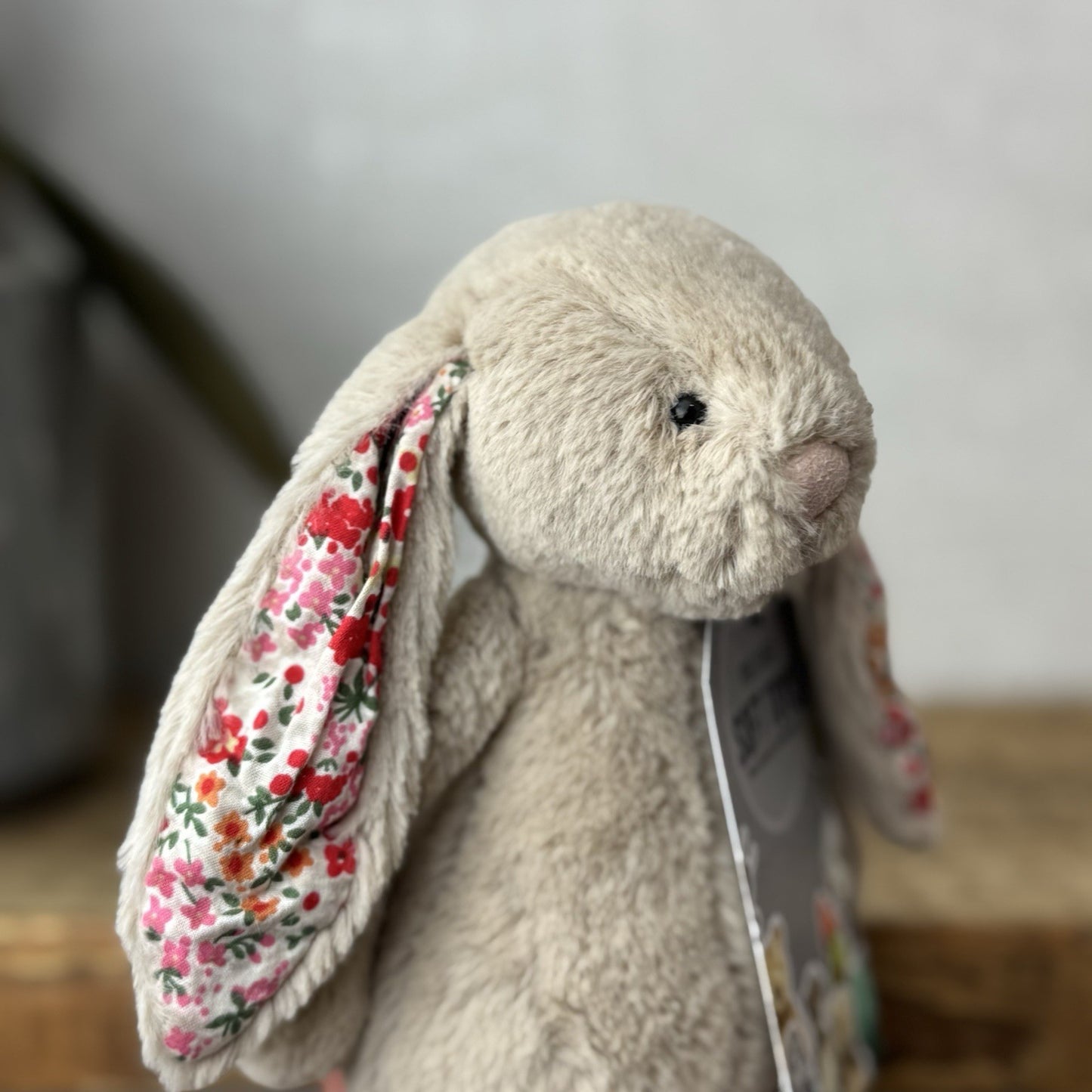 Jellycat Small Beige Blossom Posy Bunny Rabbit - Beige Bunny Floral Rabbit 5"