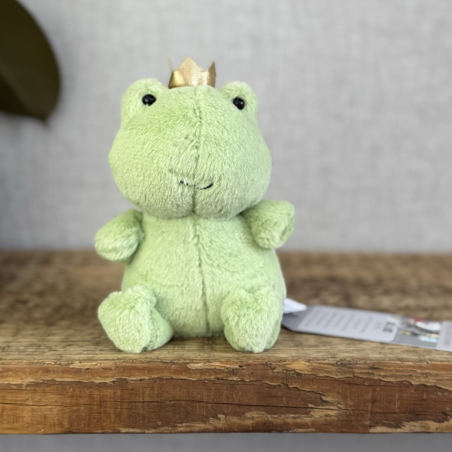 Jellycat Crowning Croaker Green Frog - Small Mini Frog - Pocket Pal - Frog Plush