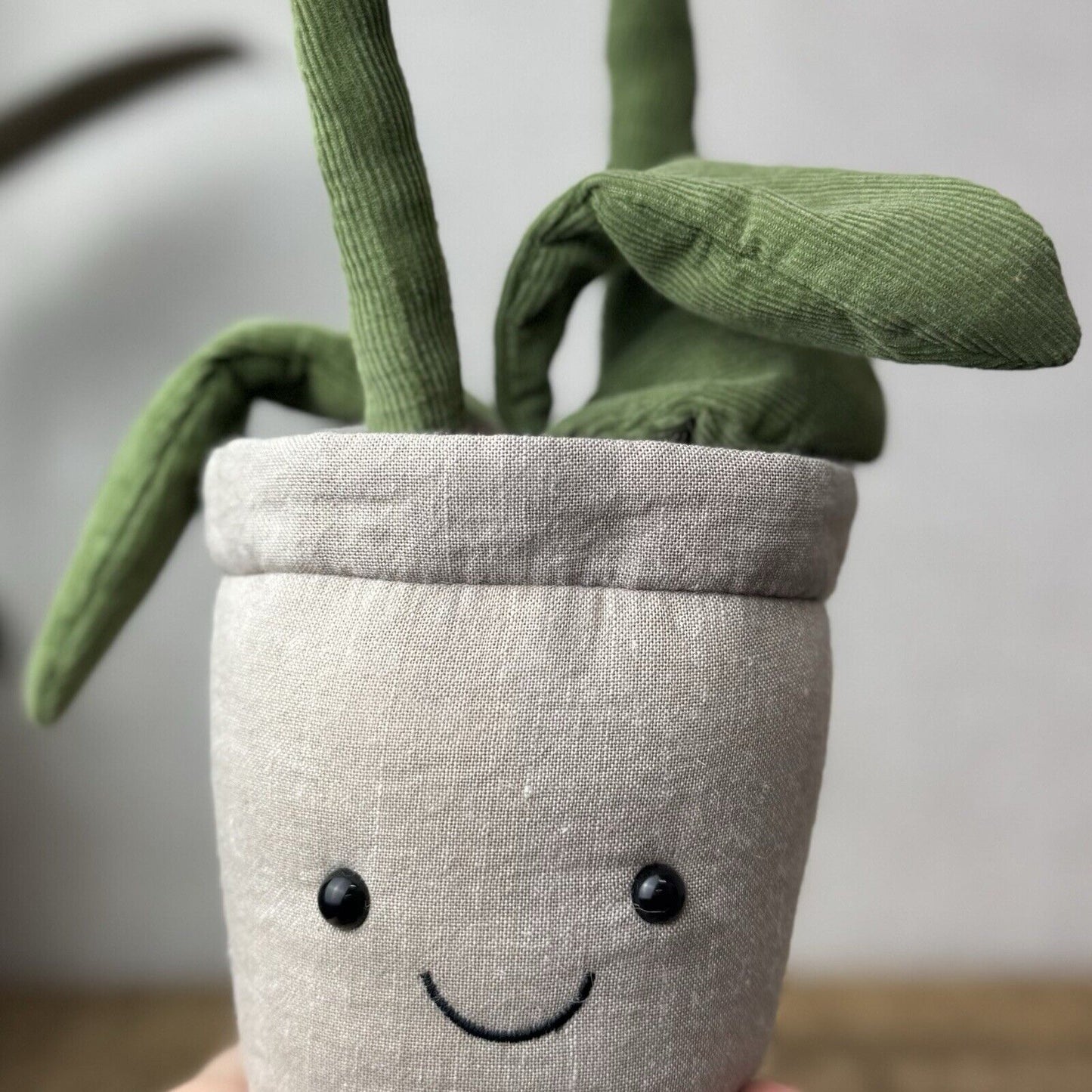 Jellycat Amuseable White Orchid - Retired Jellycat Potted Plant Medium 12"