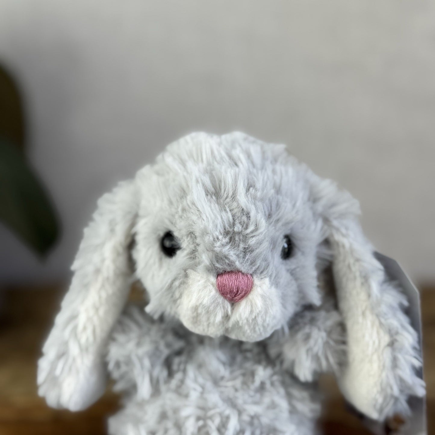 Jellycat Yummy Bunny Grey - New Without Tags - Small Beanie Rabbit Light Grey 5"