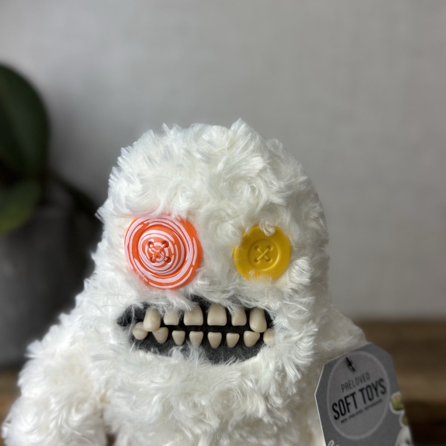 Fuggler Budgie Fuggler - Sasquoosh White Fuggler In Pants Retired Rare Monster