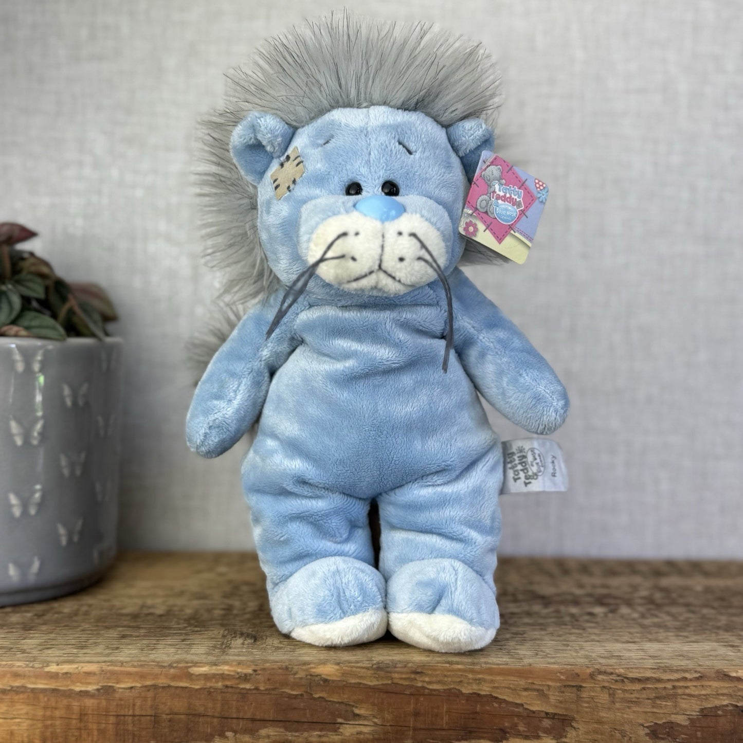 Blue Nose Friends Rocky The Lion - Floppy Blue Lion New With Tags Retired Plush