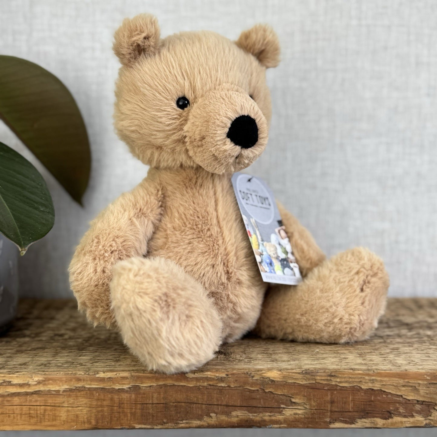 Jellycat Rufus Teddy Bear Plush Soft Toy - Small Fluffy Sitting Bear Beanie 10"
