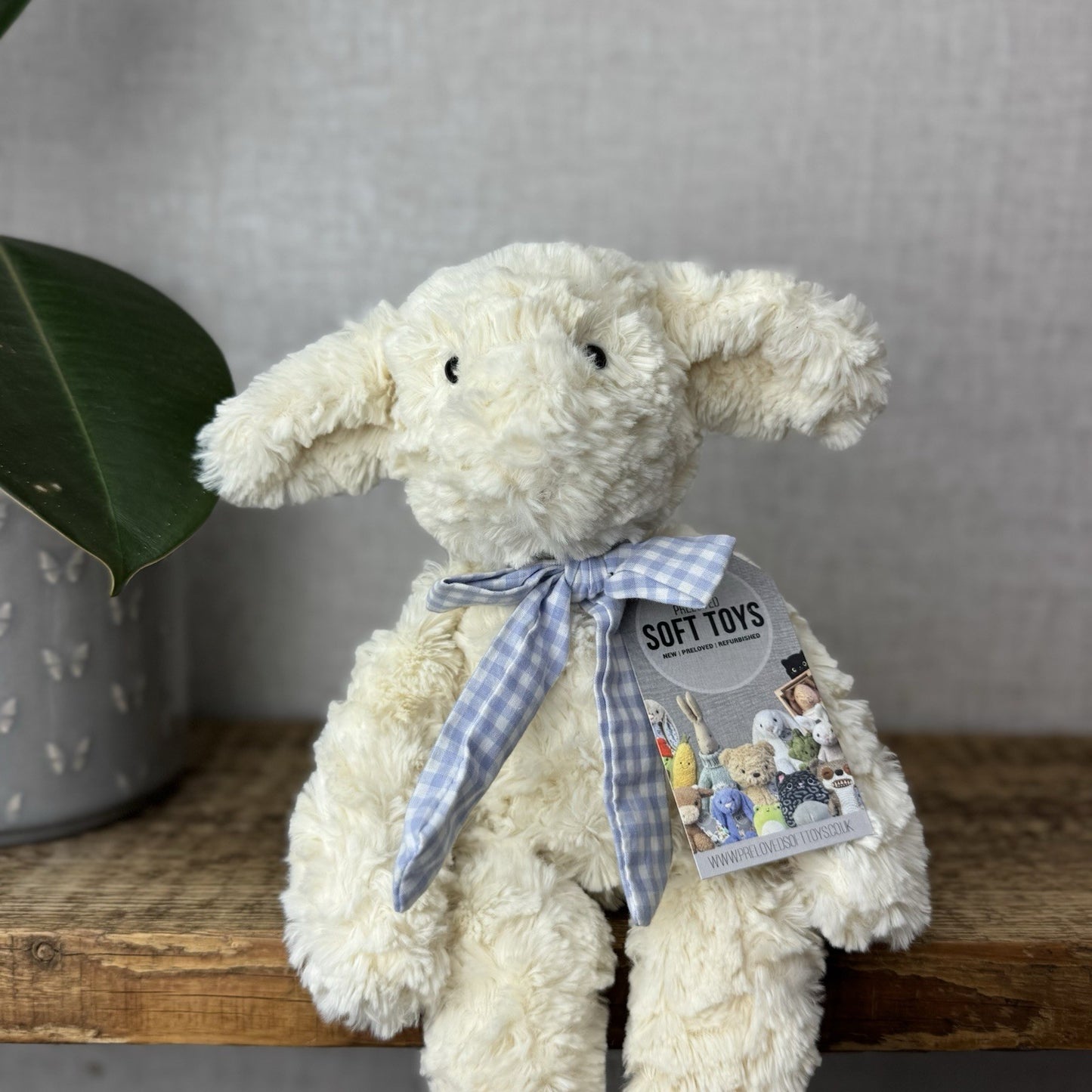 John Lewis Shushky Lamb (Jellycat Collaboration) Cream Curly Lamb Long Legs 15”