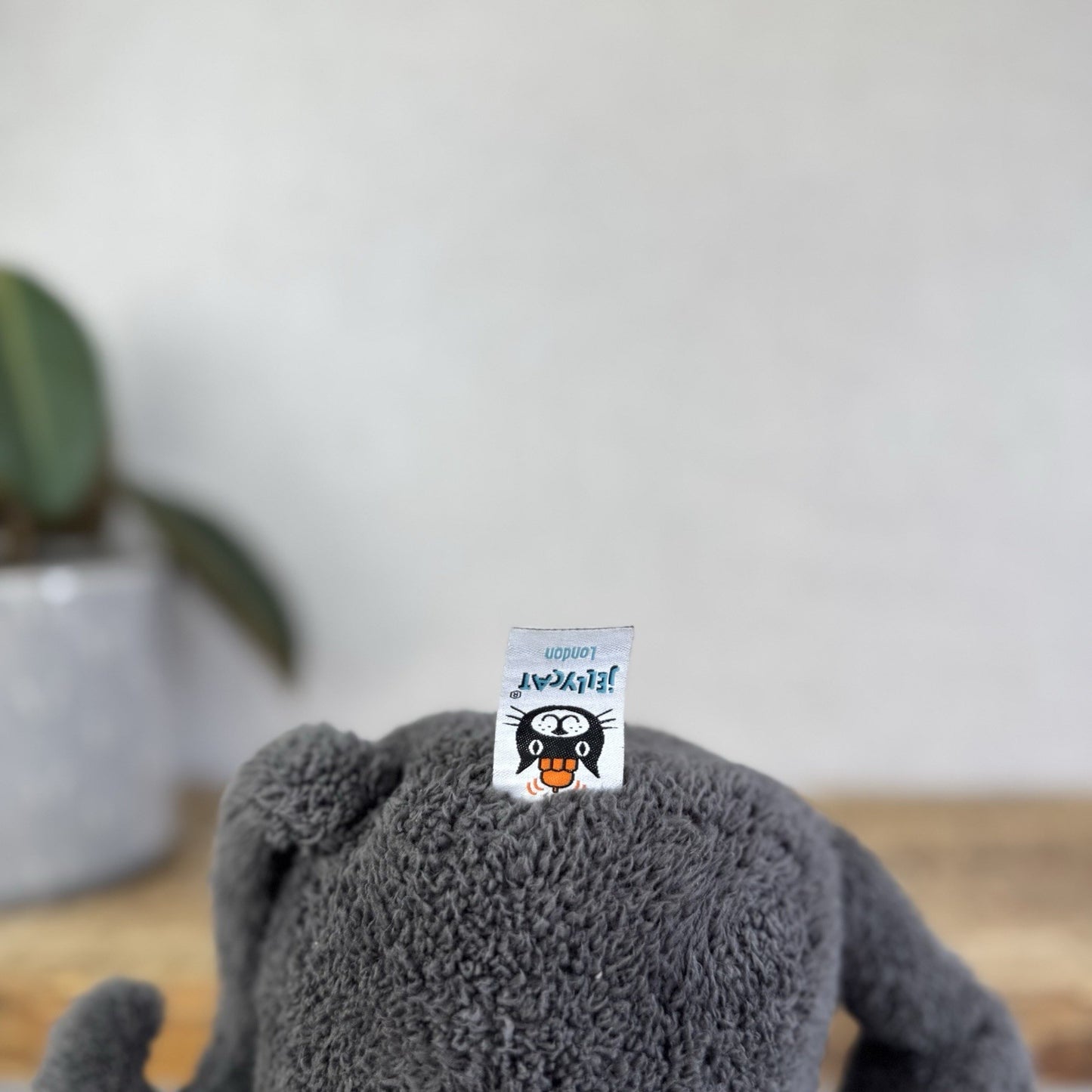 Jellycat Medium Toothy Rat - Large Black/Grey Rodent Smiling Rare Retired 16”