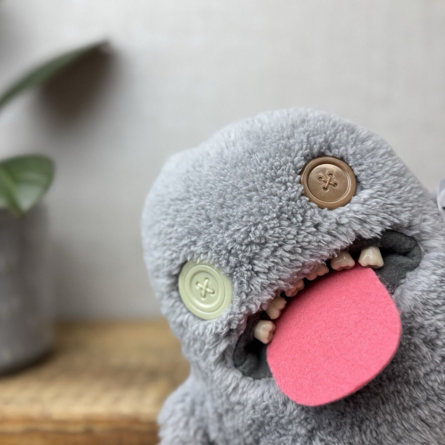 Fuggler Ooogah Boogah Grey Snuggler Edition - Funny Ugly Monster Button Eyes