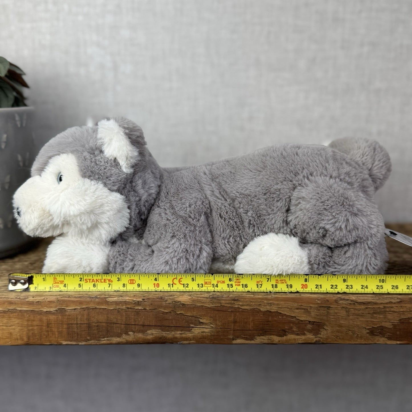 Jellycat Little Hudson Husky Soft Grey Husky Plush Dog Soft Toy Retired 11”