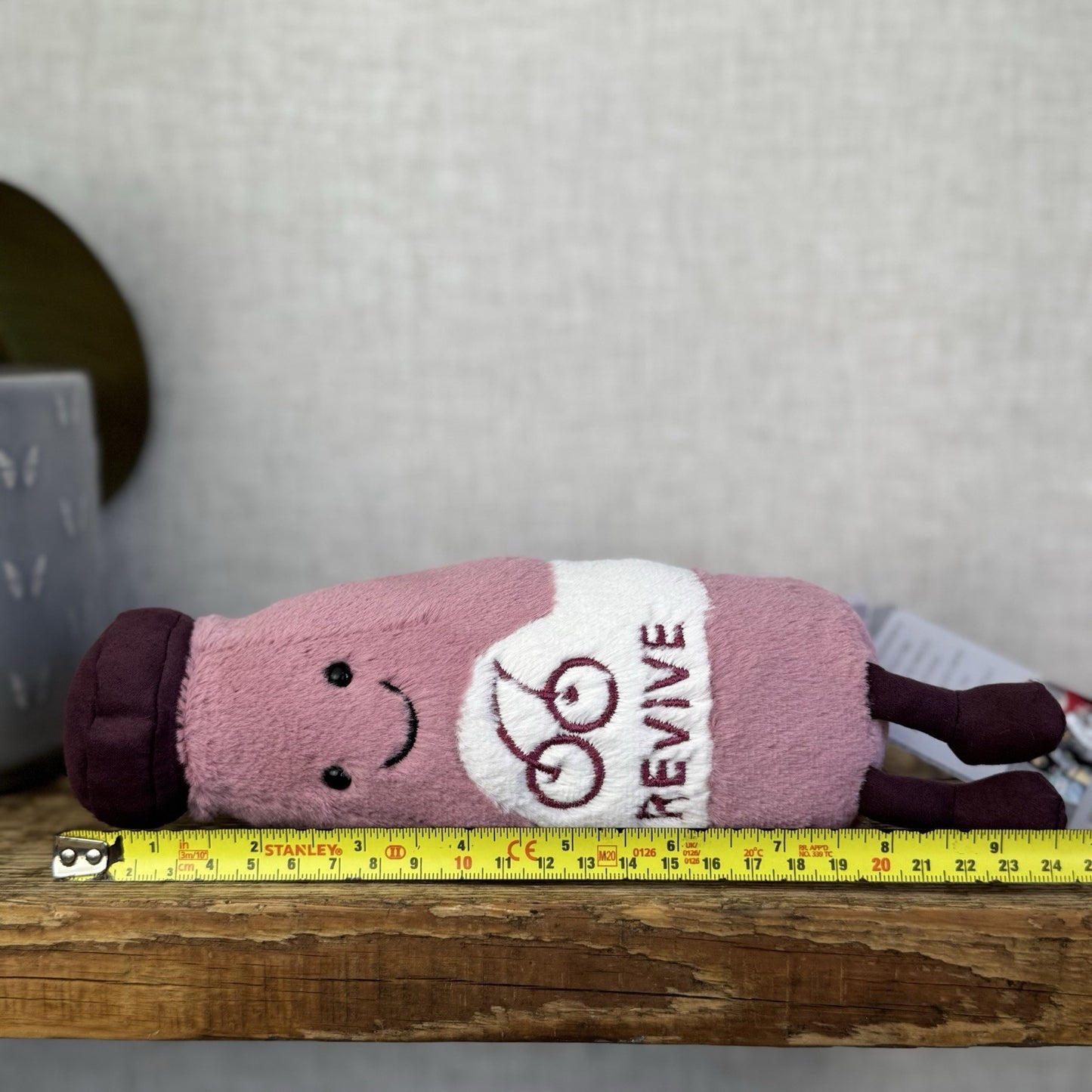 Jellycat Amuseable Juice Revive - Soft Toy Cherry Drink Bottle Beanie Retired 9”