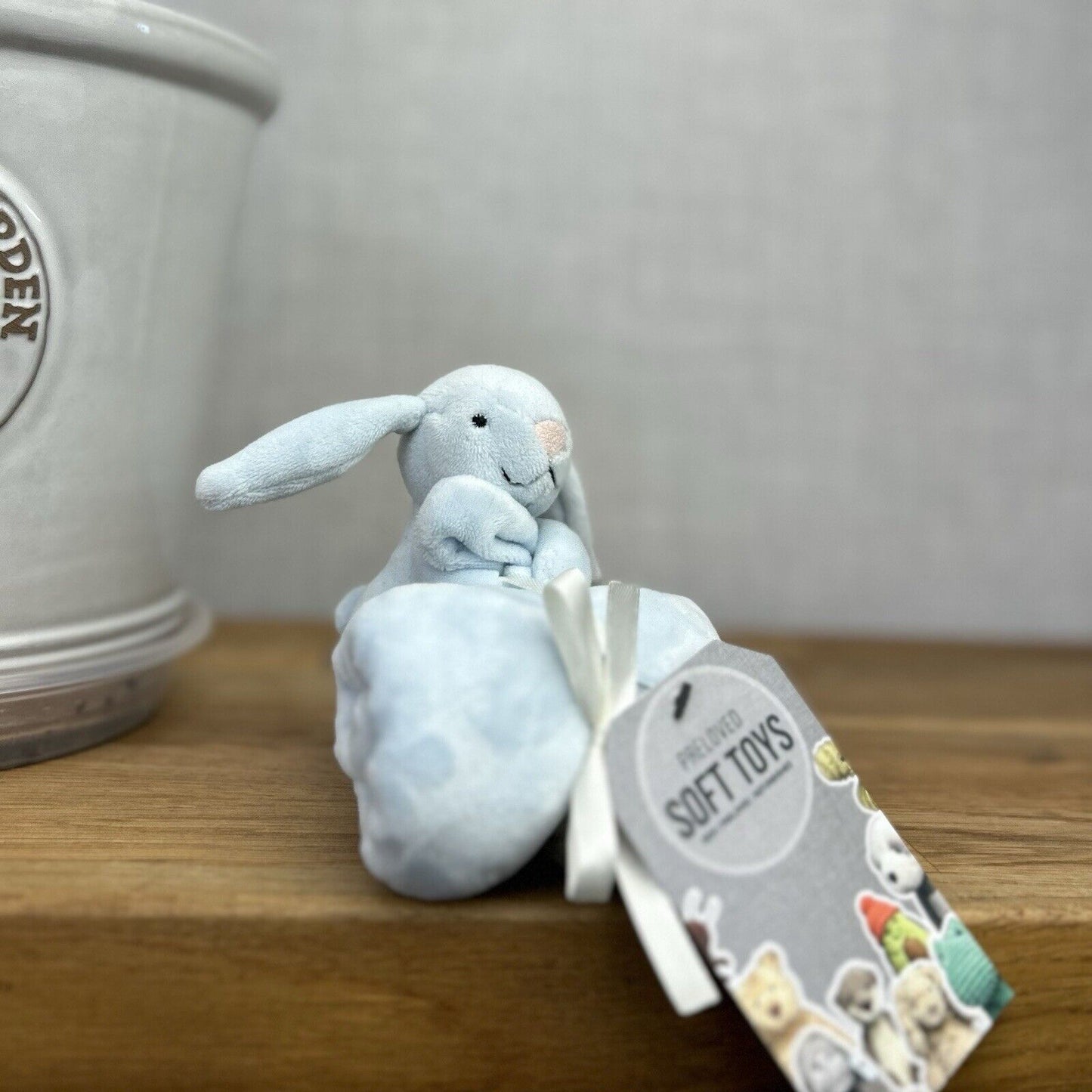 Jellycat - My First Soother Blue - Blue Bunny Velour Comforter - Baby Velour