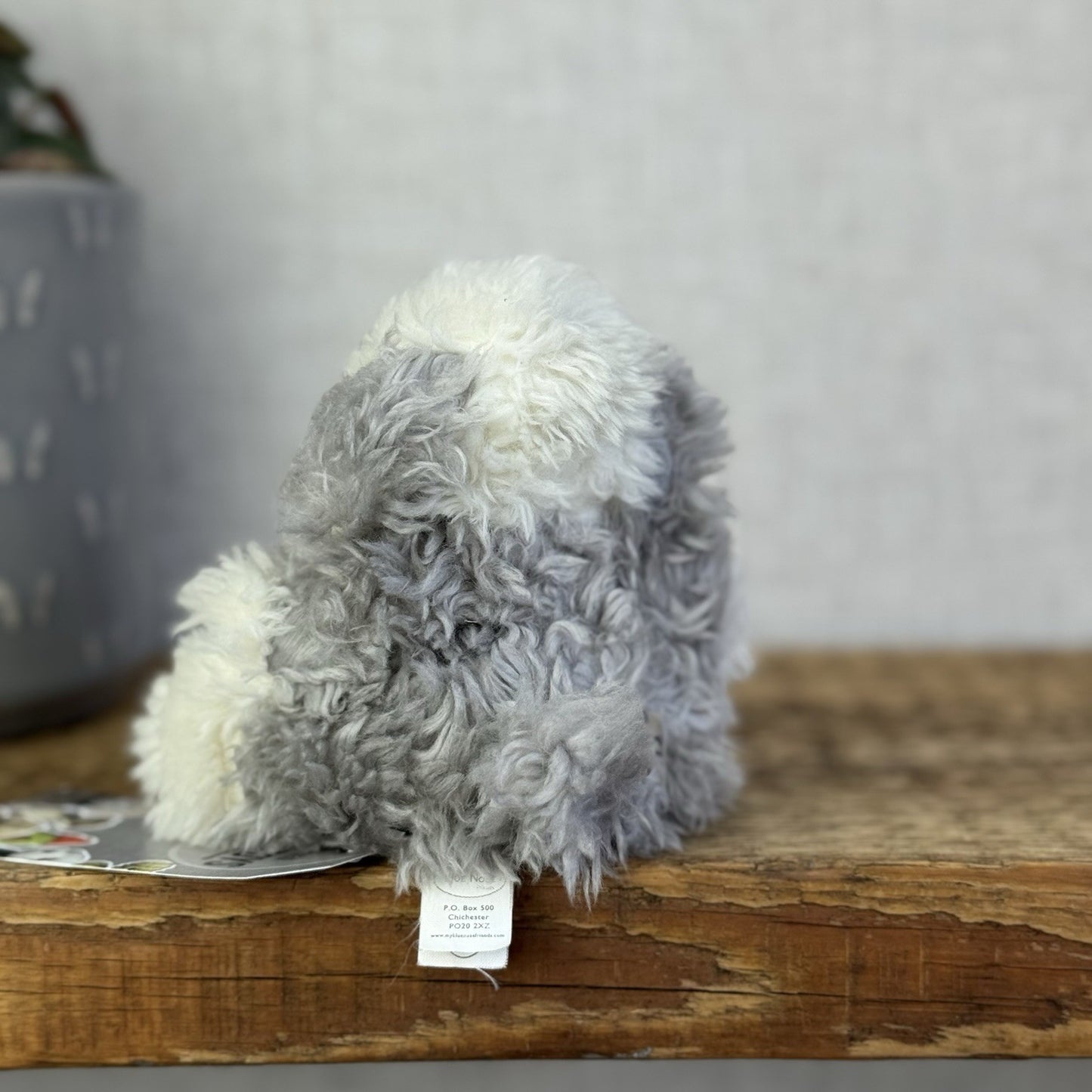 Blue Nose Friends #40 Fluffy - Mini Grey/White Puppy Fluffy Dog 5"